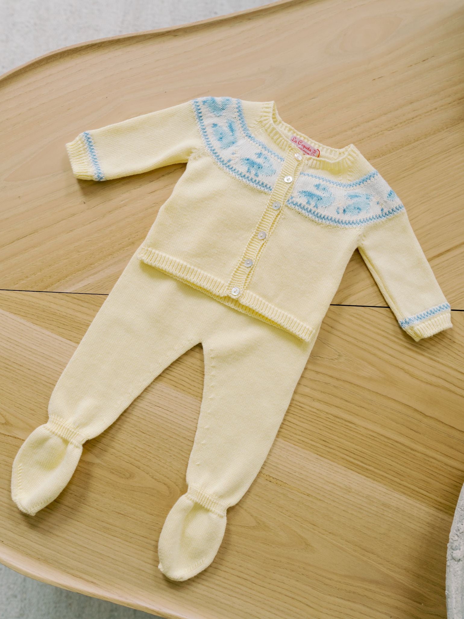 Lemon Kayra Cotton Baby Knitted Set