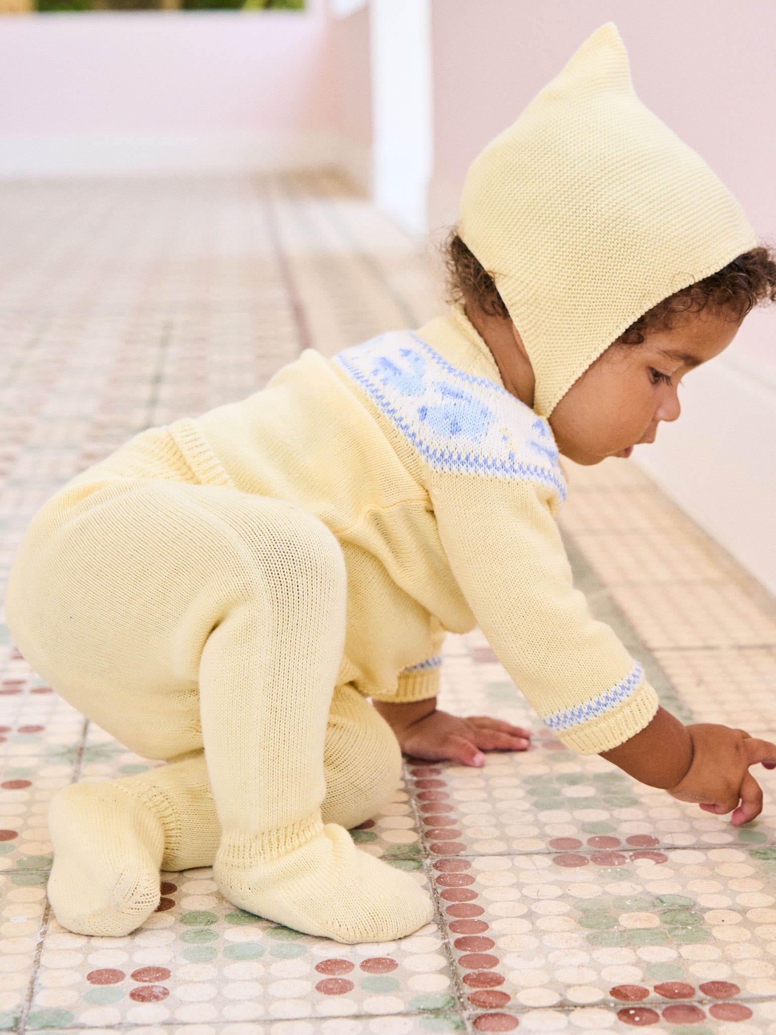 Lemon Kayra Cotton Baby Knitted Set