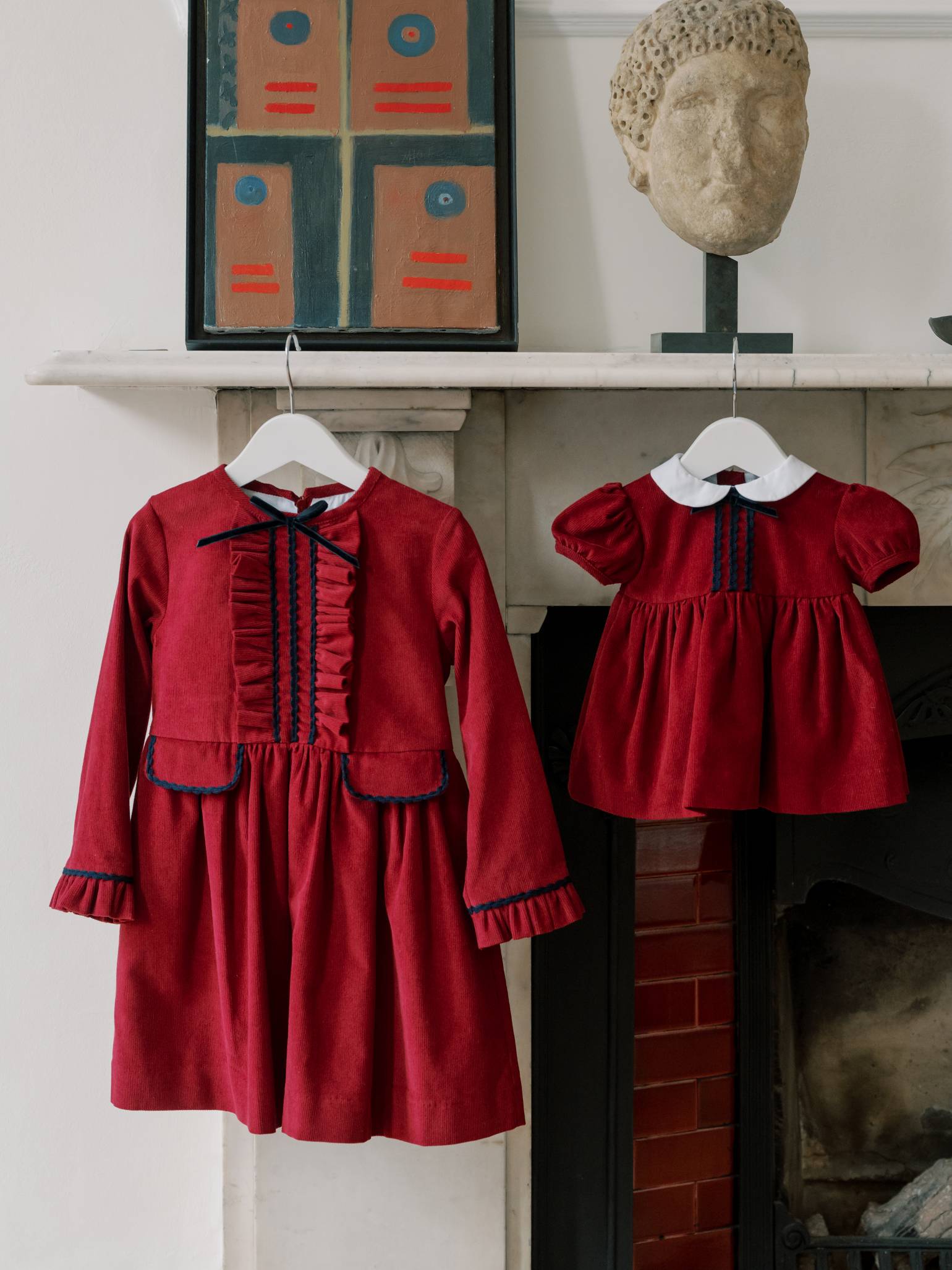 Burgundy Dominica Corduroy Baby Girl Set