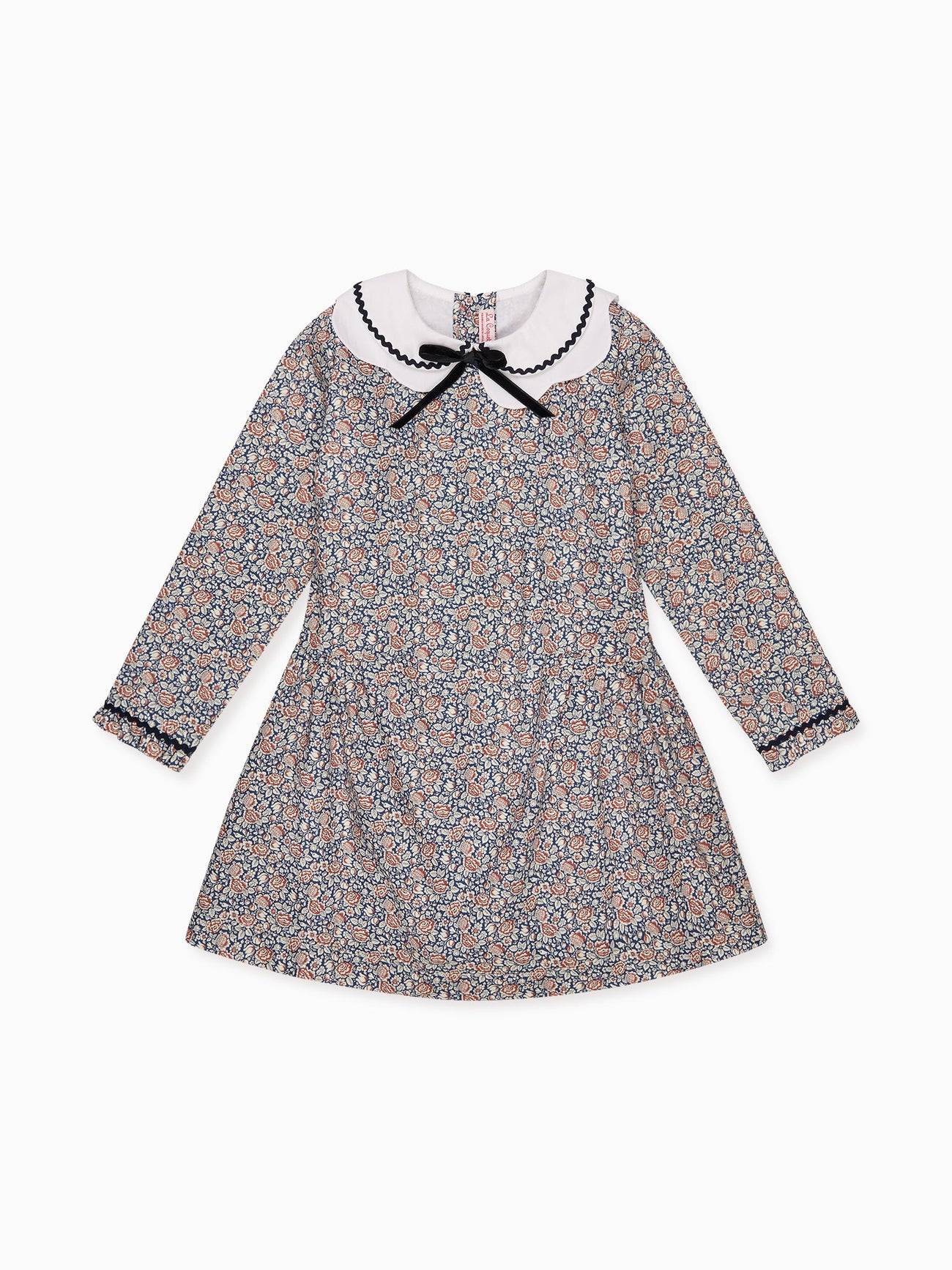 Navy Floral Laura Liberty Girl Dress