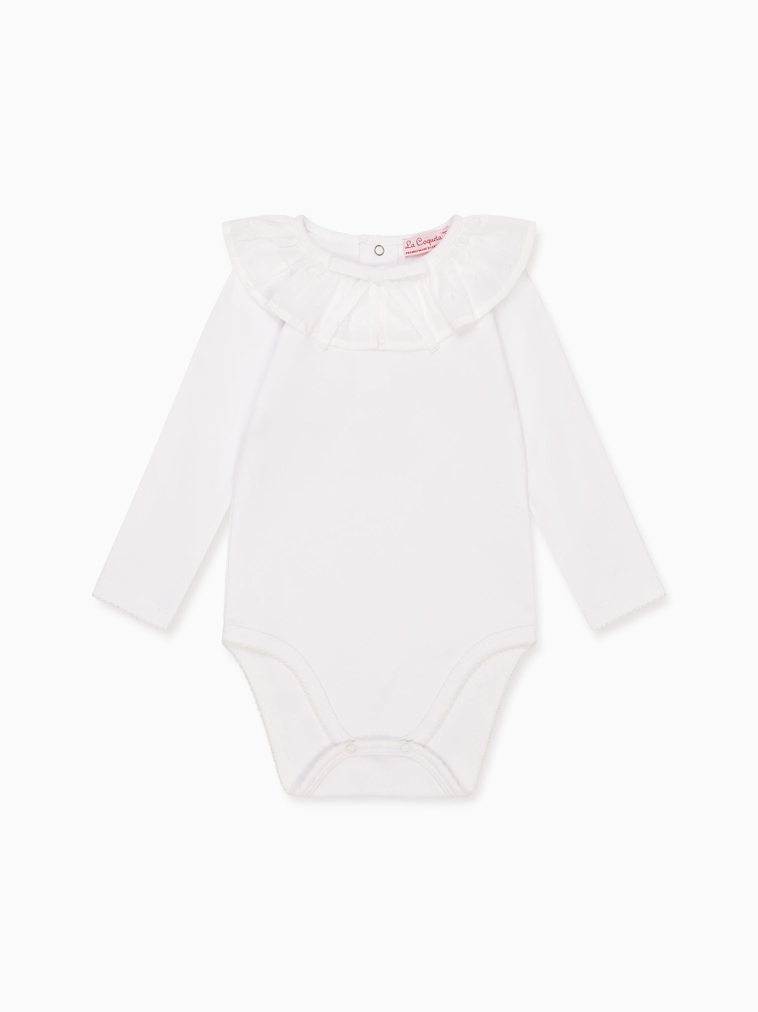 White Laya Baby Girl Body Vest