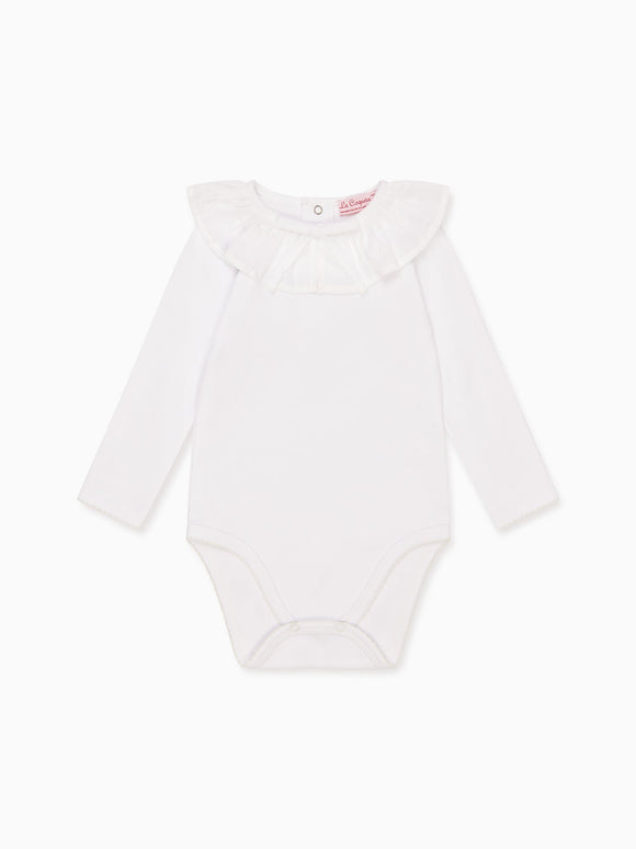 White Laya Baby Girl Body Vest