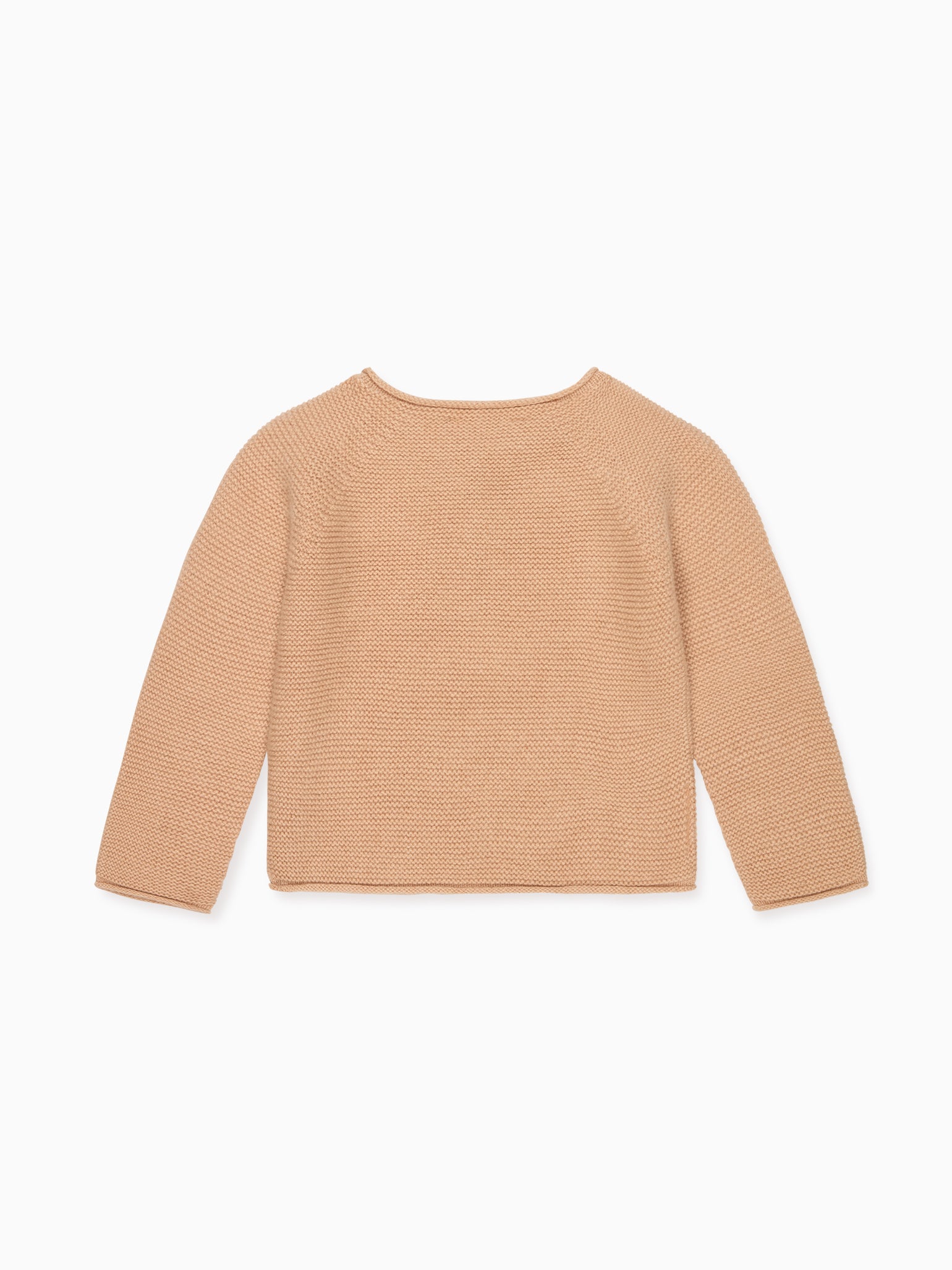 Camel Melange Leandra Cashmere Baby Cardigan