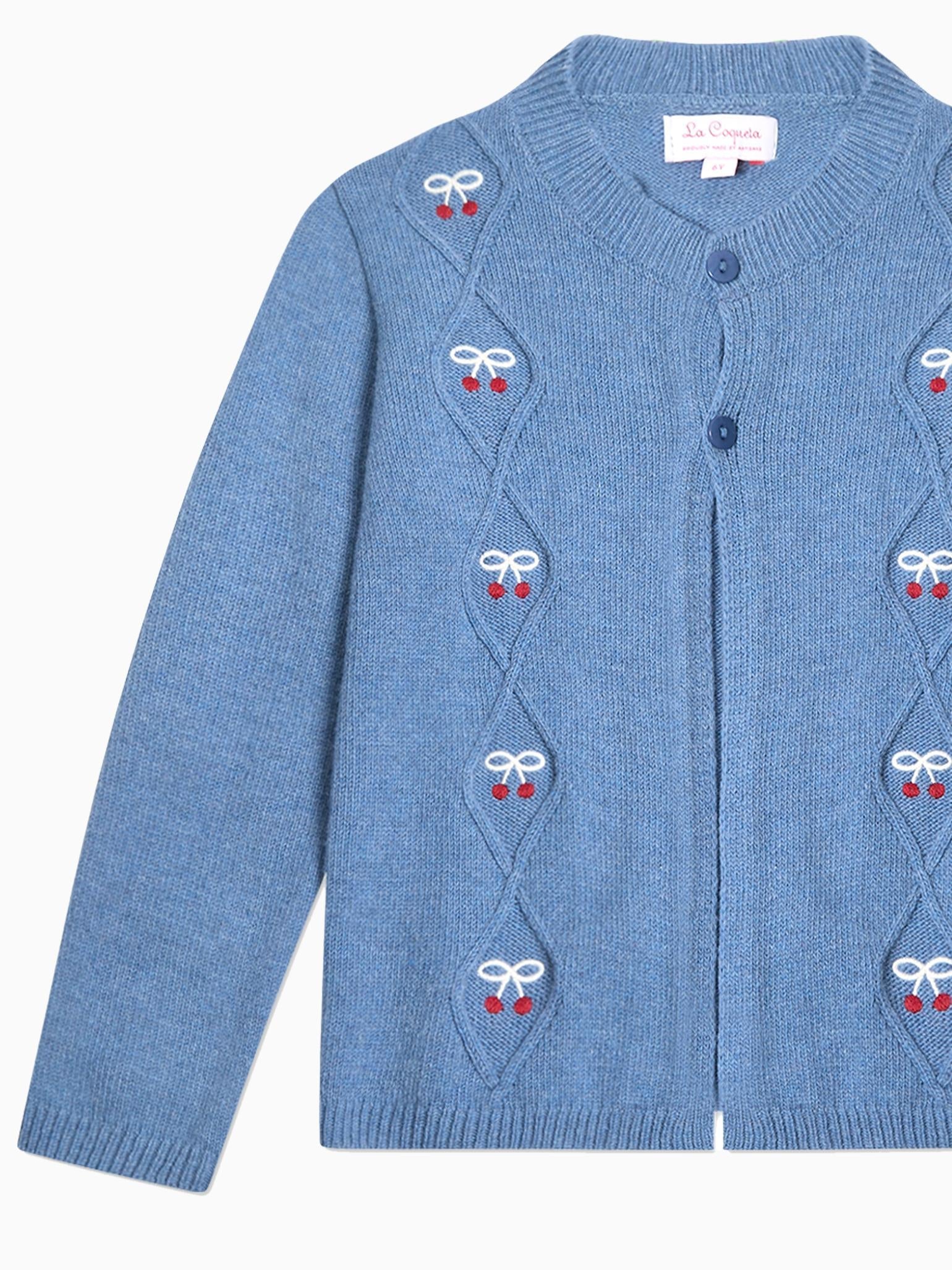 Blue Leanor Merino Girl Jumper