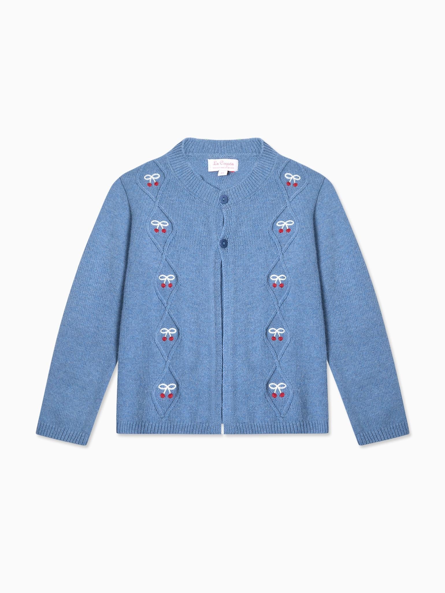 Blue Leanor Merino Girl Jumper