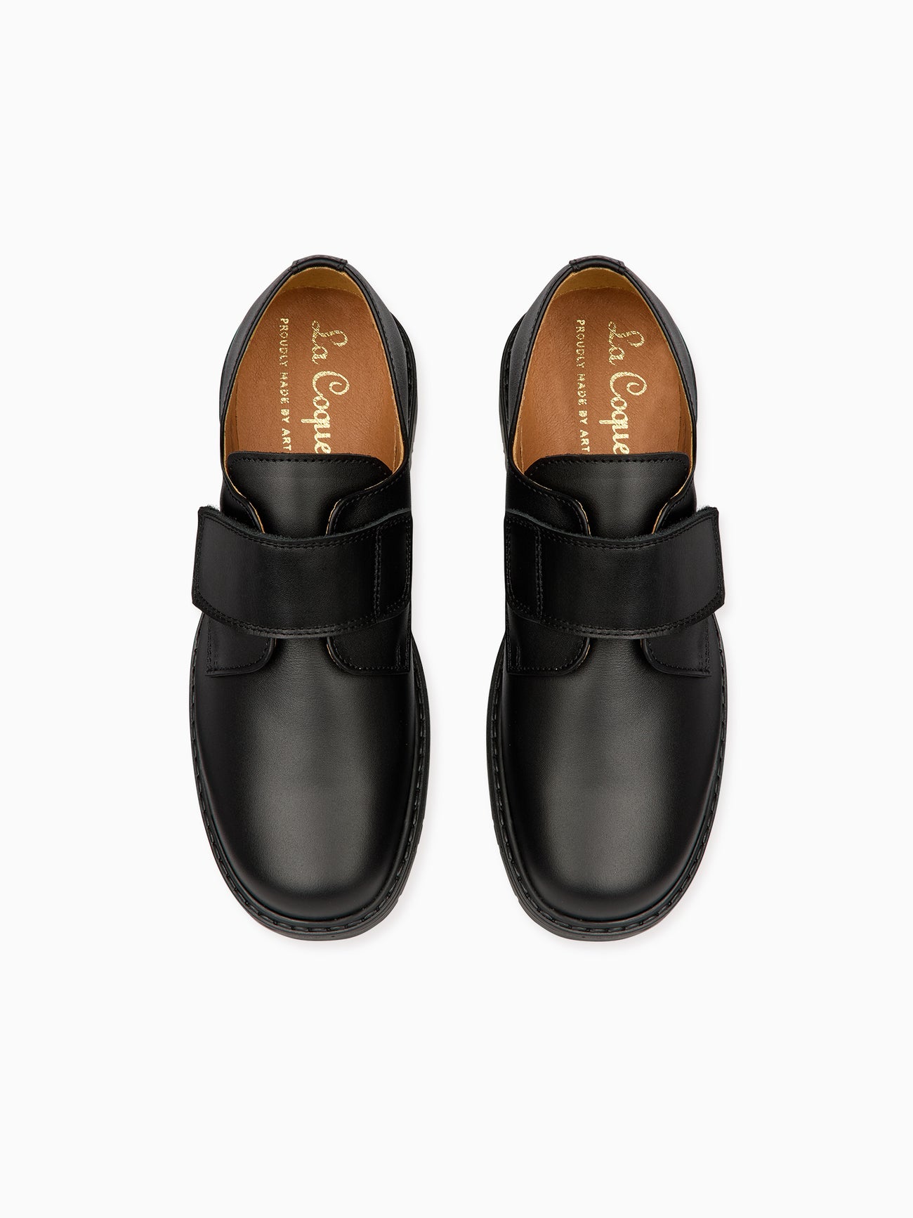 Black Leather Boy Classic School Shoes