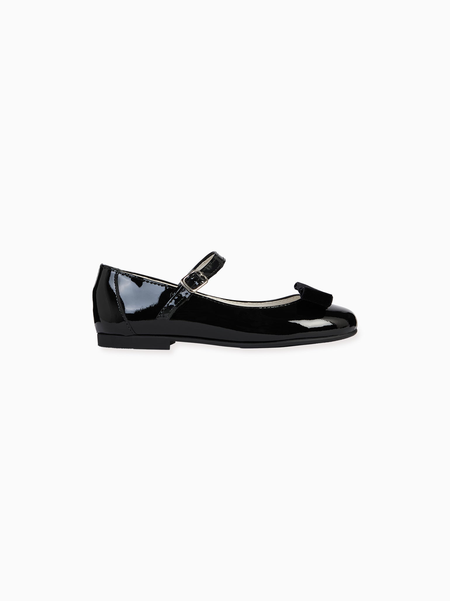 Patent Black Leather Girl Bow Mary Jane Shoes