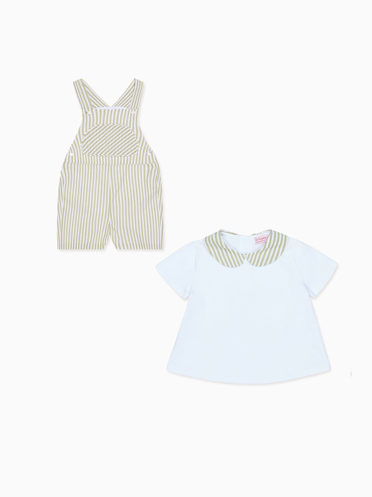 Leo Top & Ringo Overalls Baby Outfit Bundle