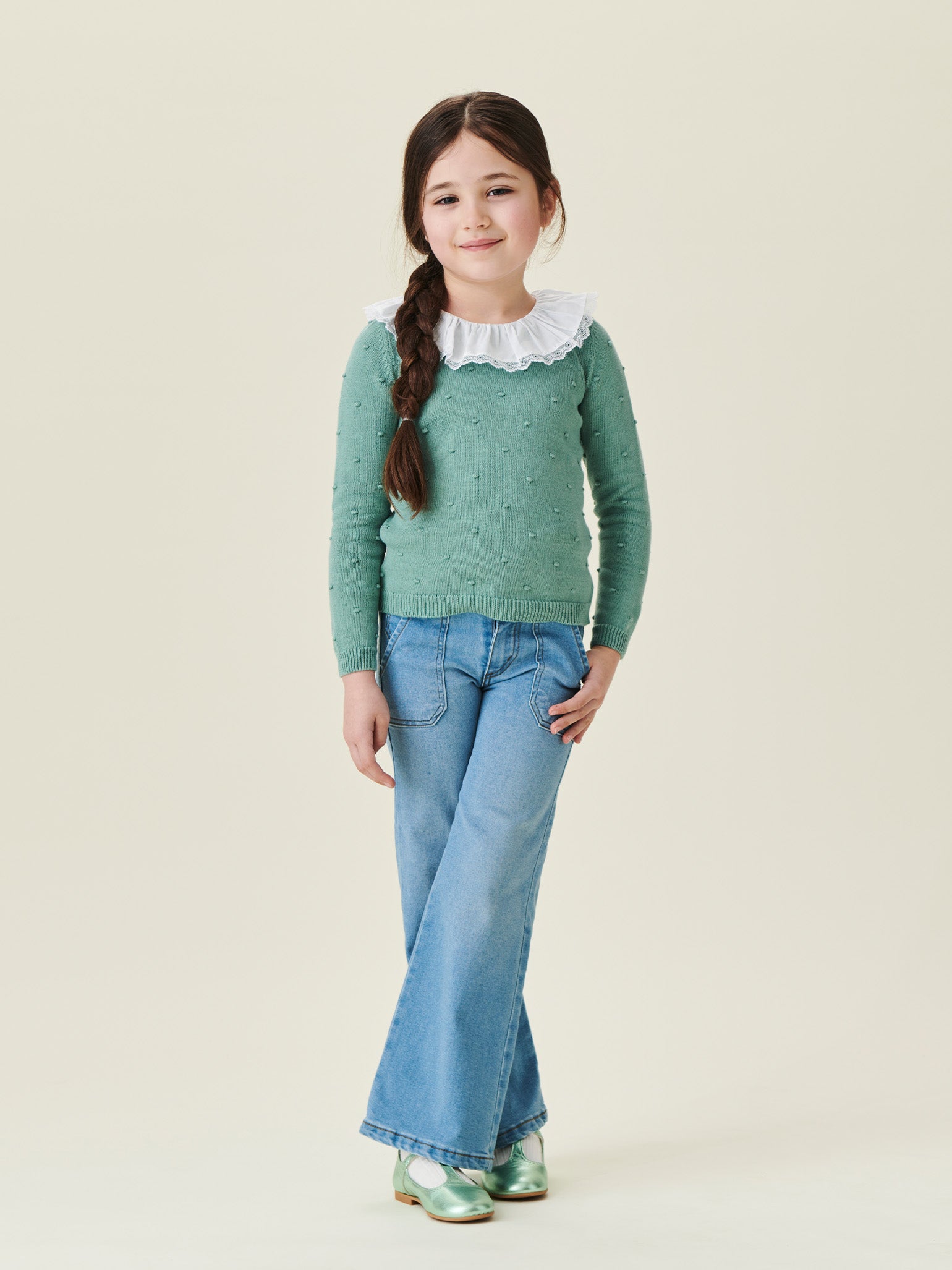 Sage Isabella Girl Cotton Sweater