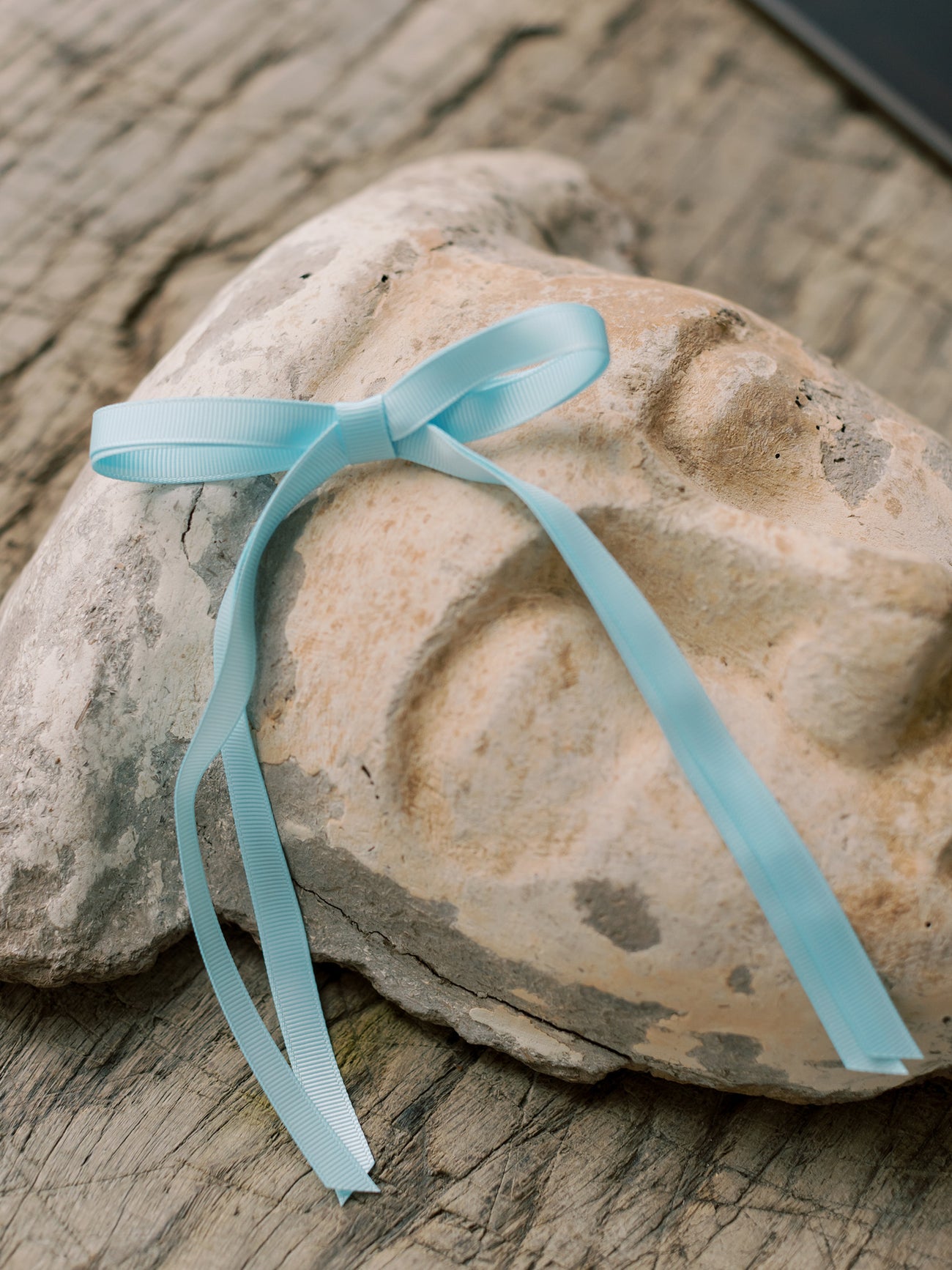 Light Blue Long Bow Girl Clip