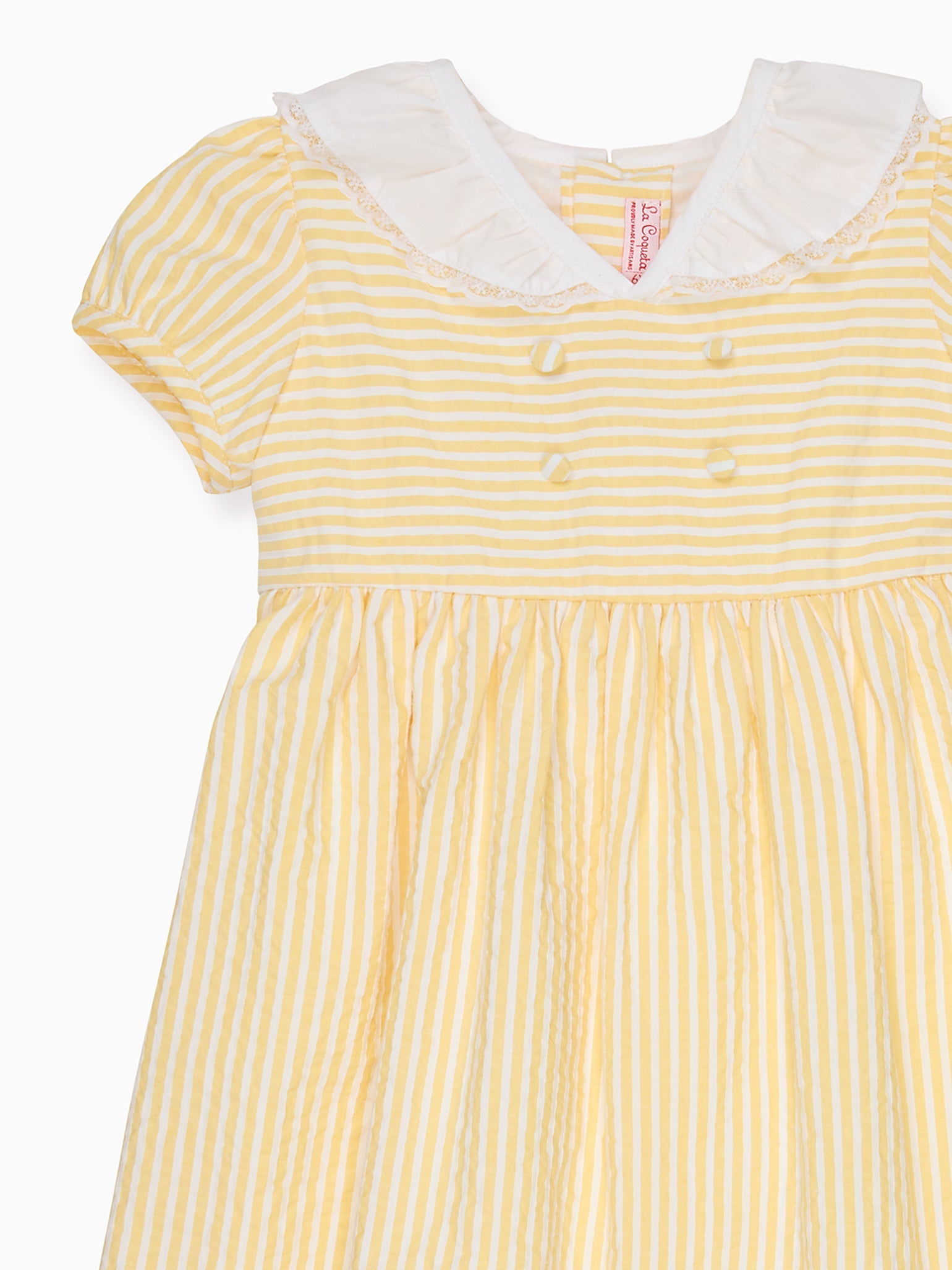 Lemon Stripe Liliana Girl Dress