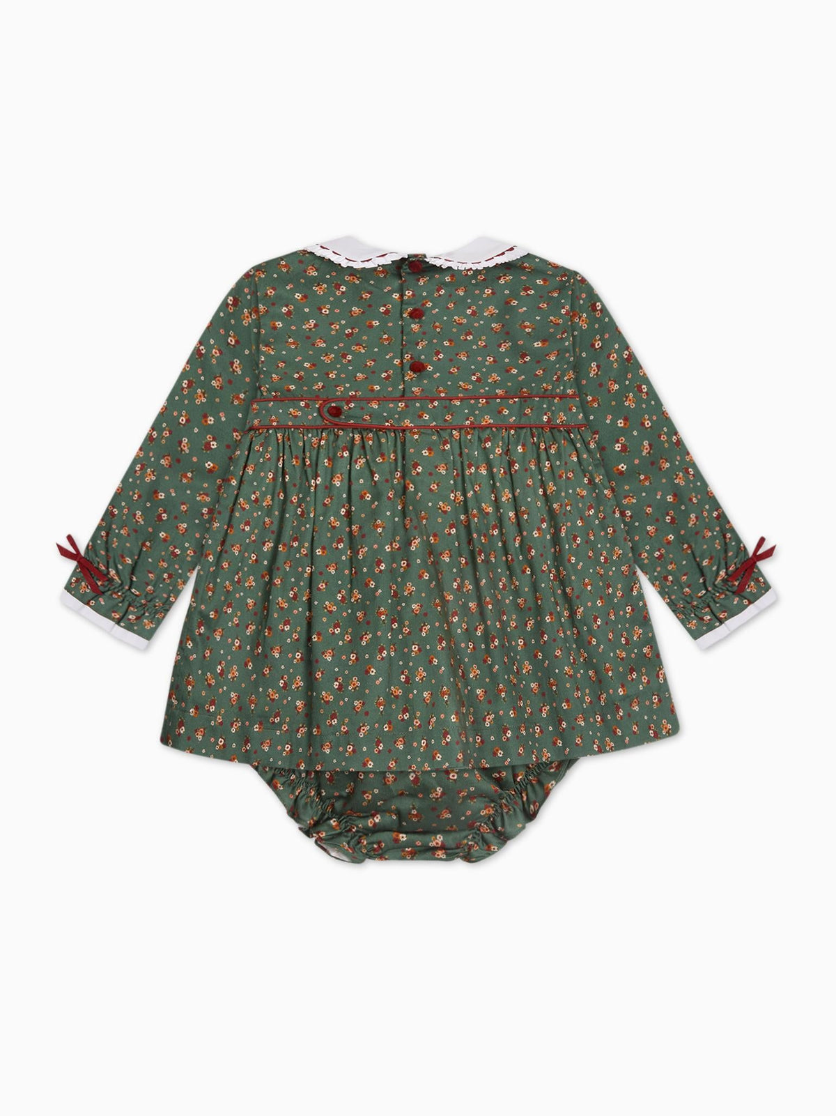Green Floral Lilly Baby Girl Set
