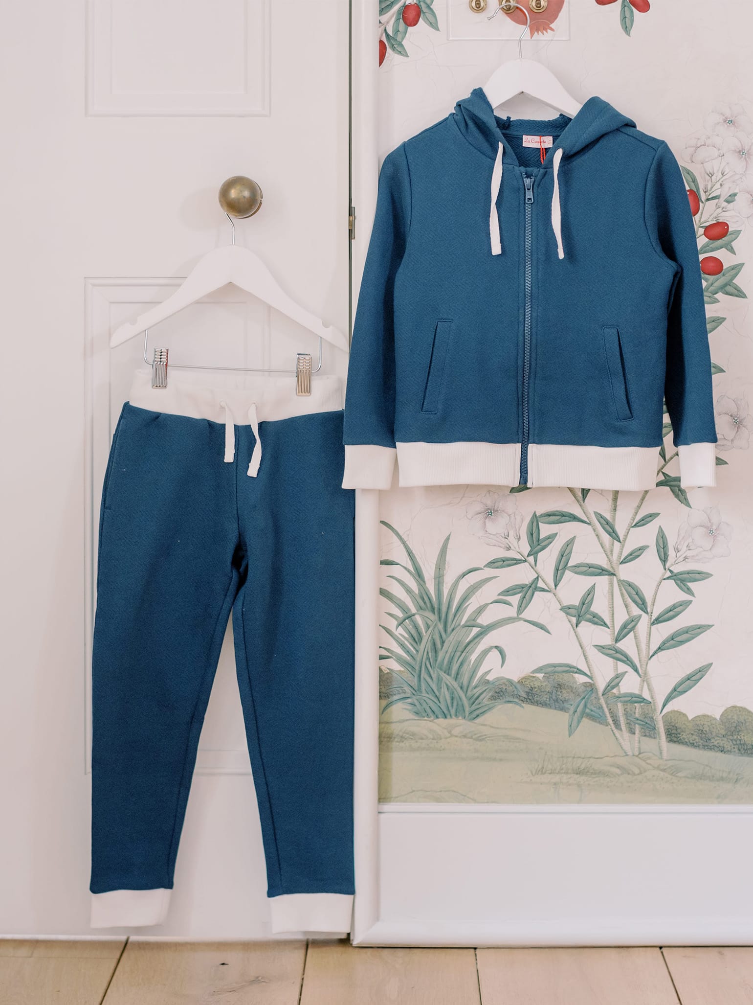 Navy Lionel Kids Jogging Bottoms