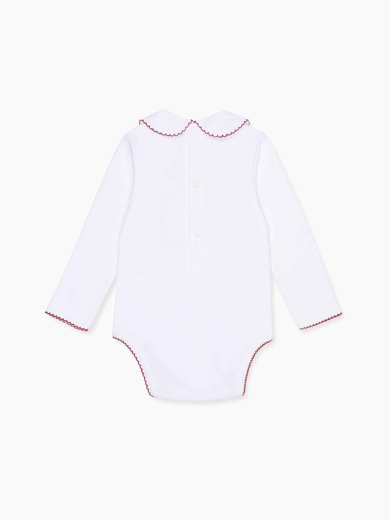 Burgundy Lirio Long Sleeve Baby Bodysuit