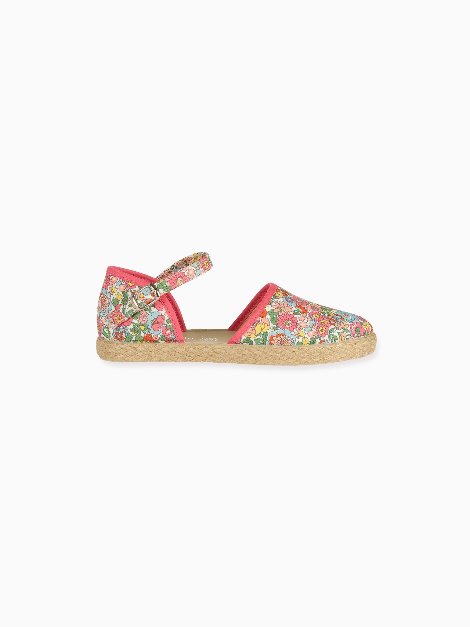 Coral Floral Olivia Made With Liberty Fabric Canvas Girl Espadrilles