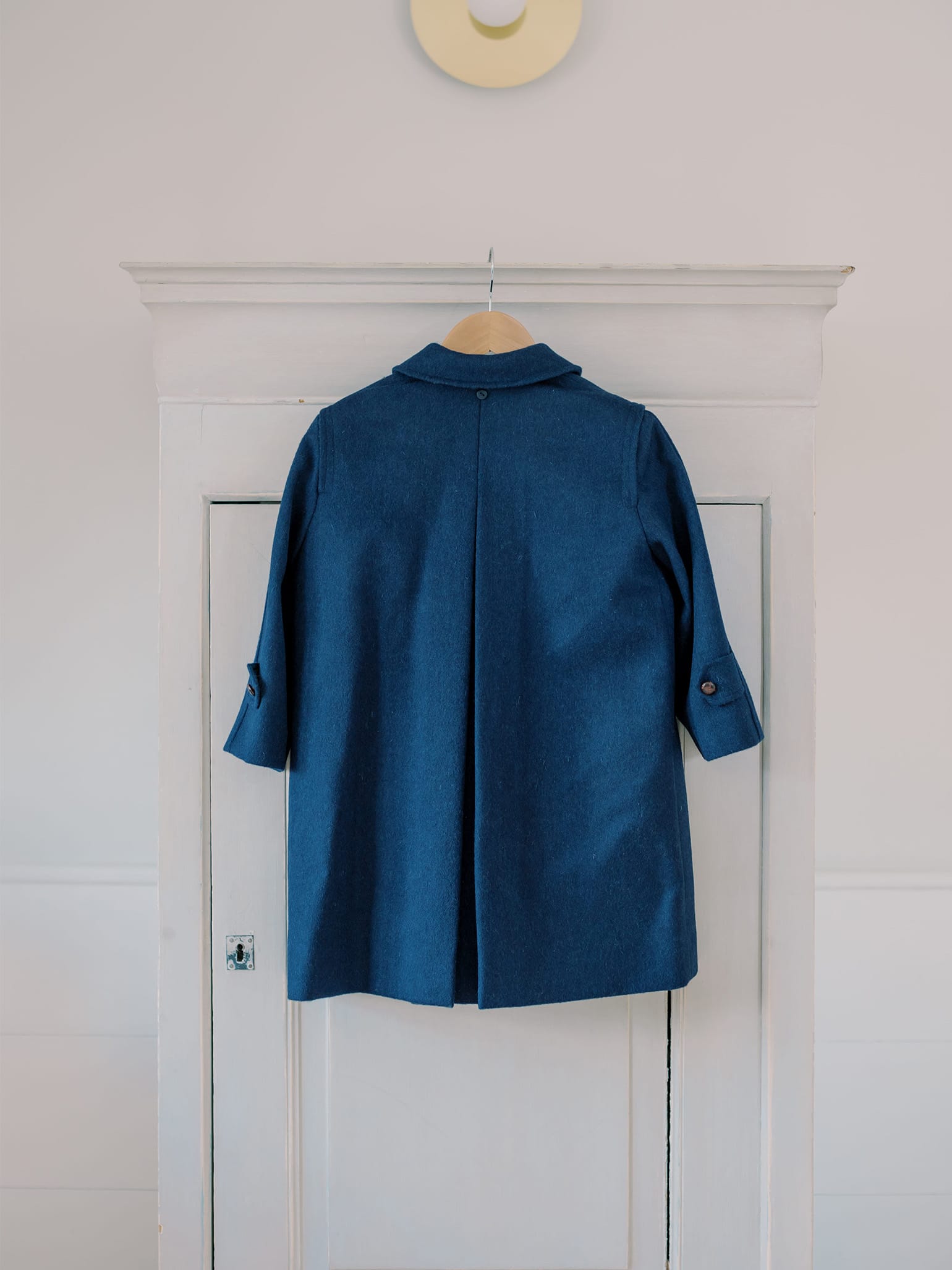 Navy Loden Kids Wool Coat