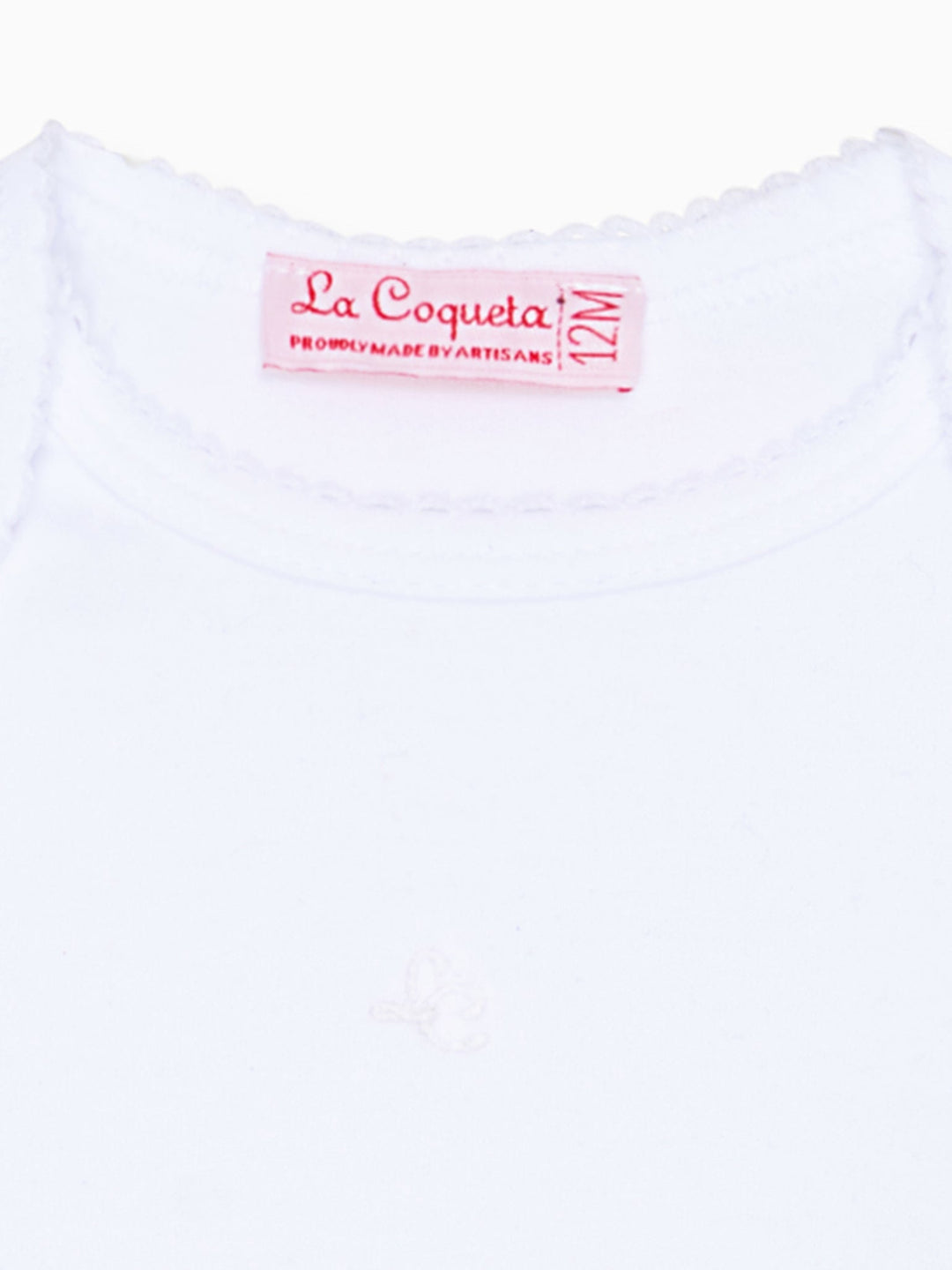 White Lonza Baby Body Vest | La Coqueta Kids US