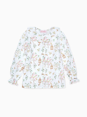 Ivory Blossom Lorna Long Sleeve Baby Girl Shirt