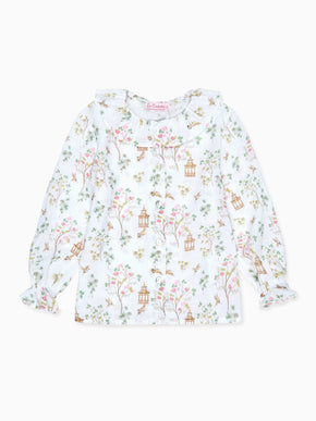 Ivory Blossom Lorna Long Sleeve Baby Girl Shirt