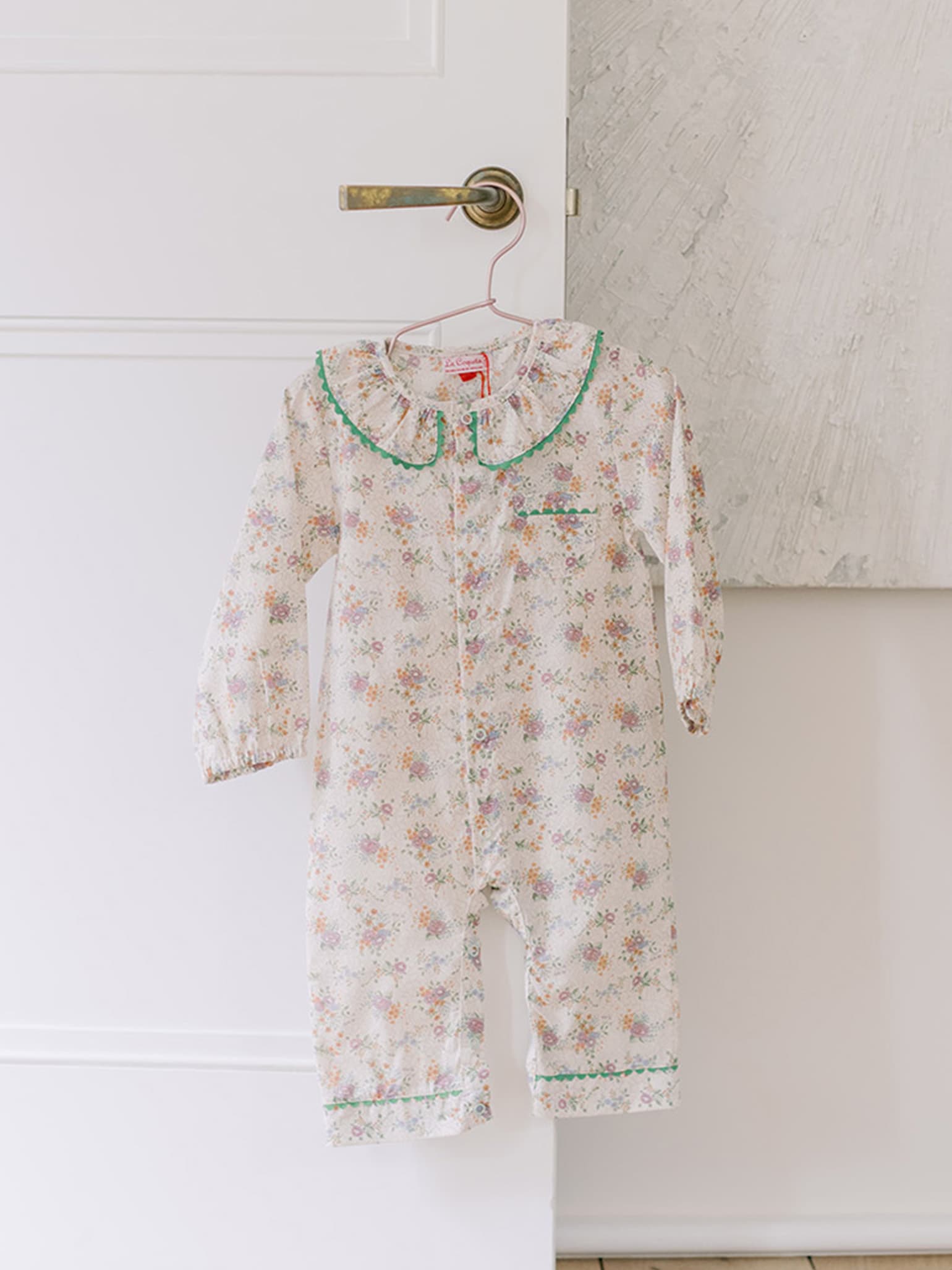 Ivory Floral Lorna Baby Girl Pyjamas
