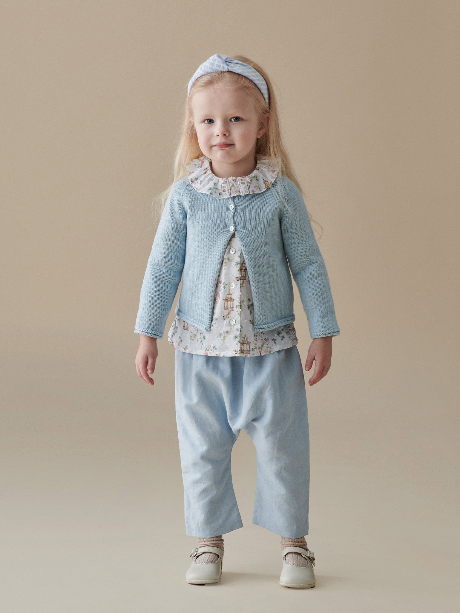 Lorna Shirt, Denia Cardigan & Alex Trousers Baby Outfit Bundle