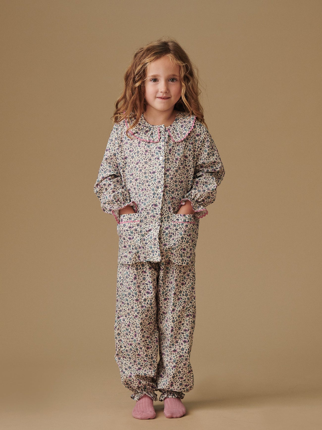 Pink Floral Lorna Girl Pyjamas