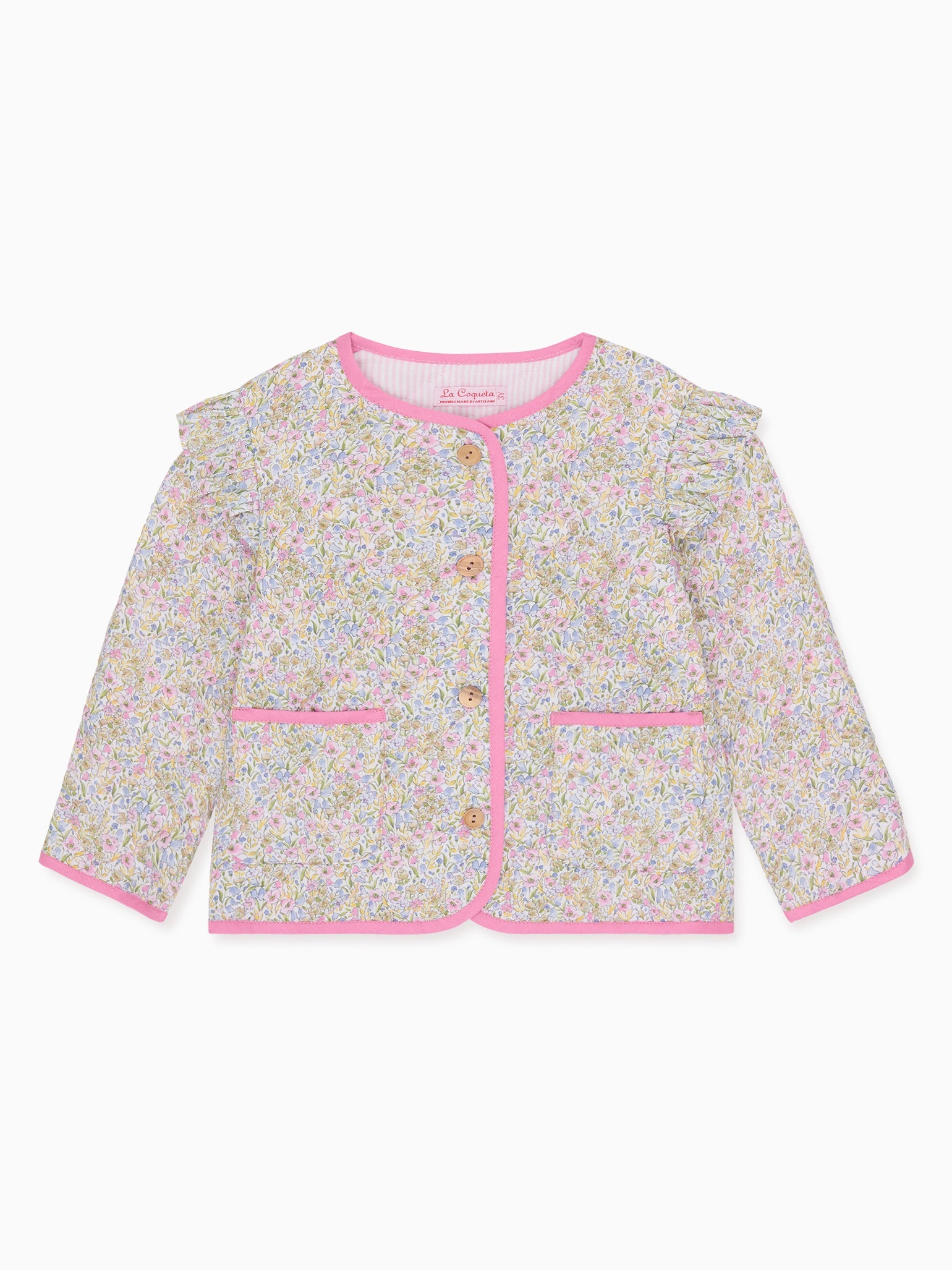 Lilac Floral Lottie Baby Girl Jacket