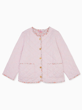Pink Lottie Girl Cotton Quilted Jacket