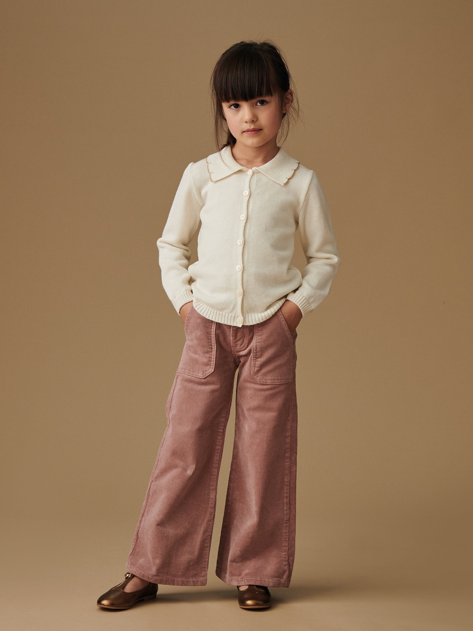 Dusty Pink Enola Girl Wide Leg Pants