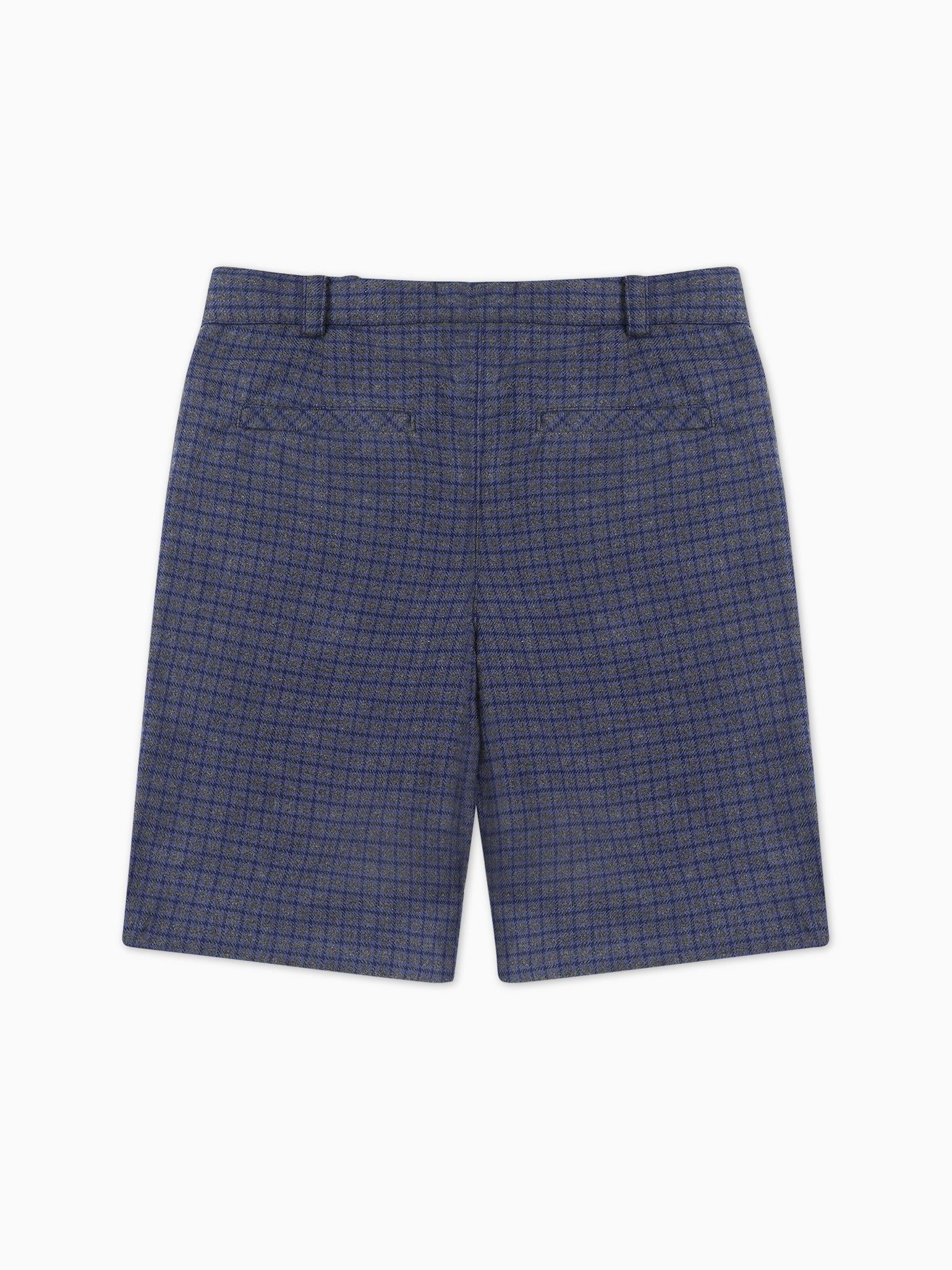 Blue Check Lucas Boy Shorts