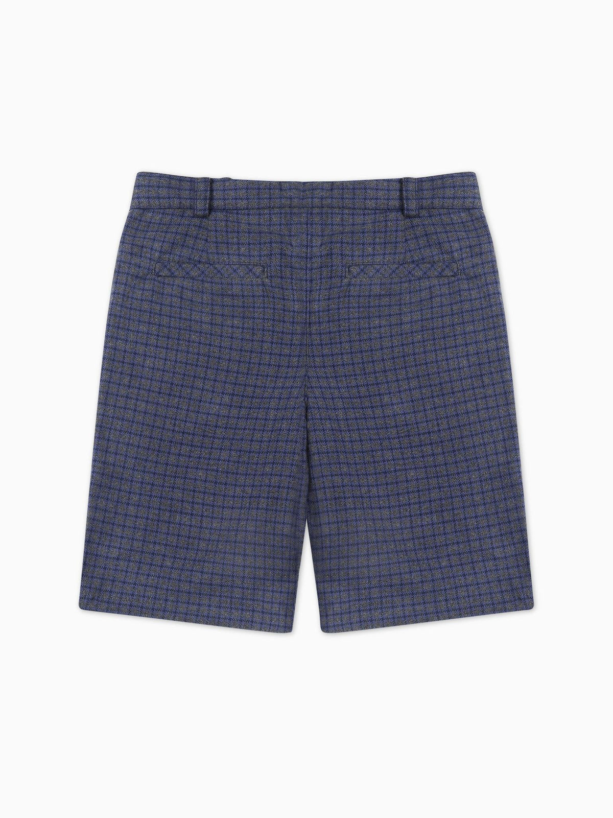 Blue Check Lucas Boy Shorts