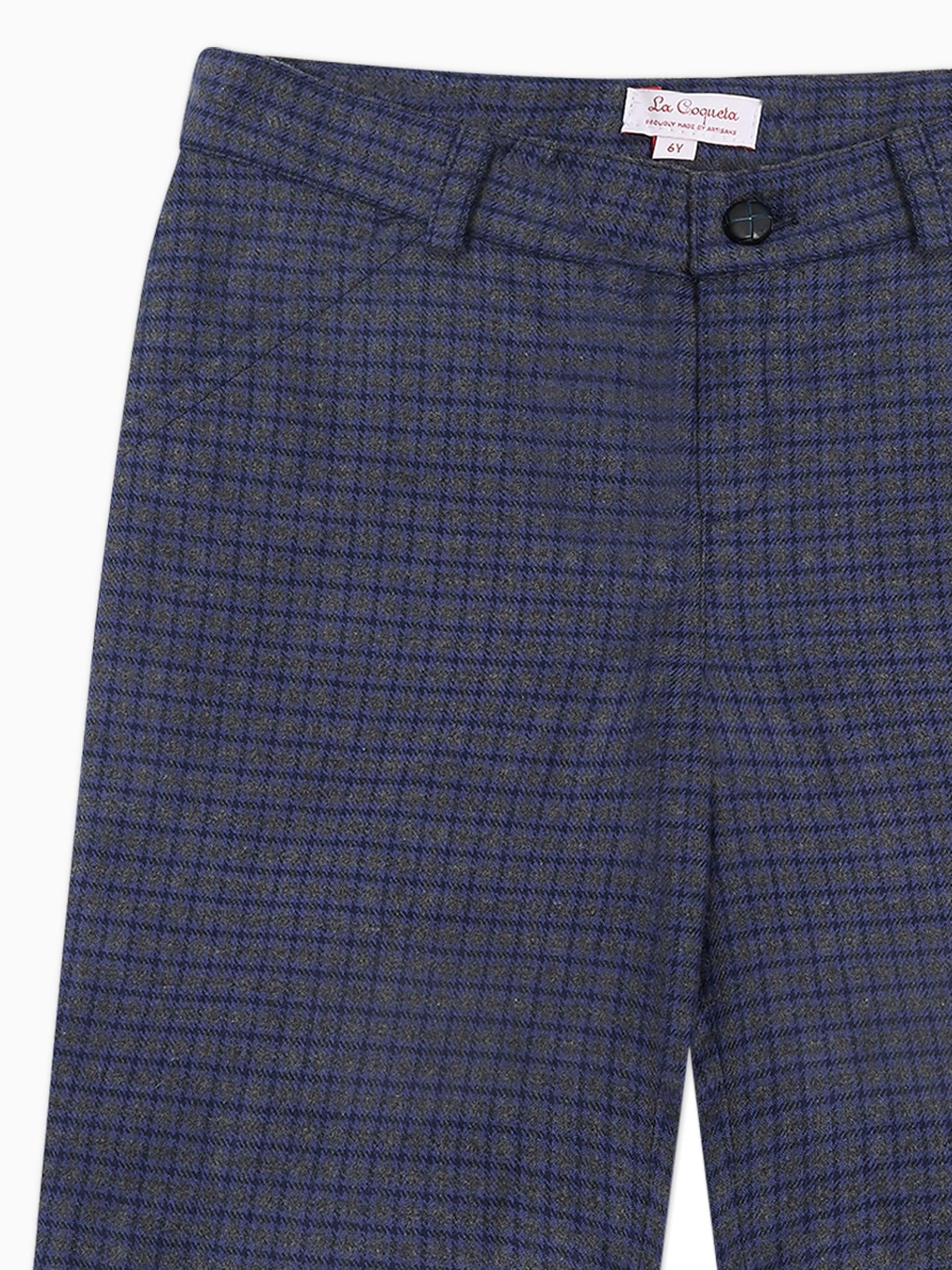 Blue Check Lucas Boy Shorts