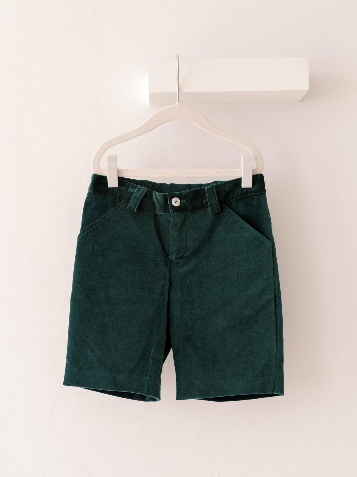 Dark Green Lucas Velvet Boy Shorts