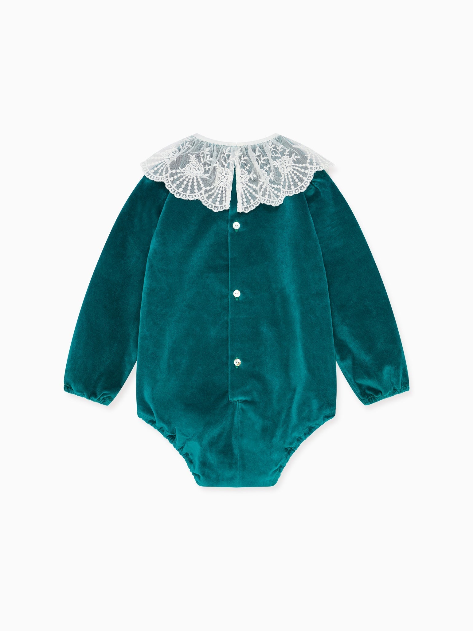 Teal baby romper sales