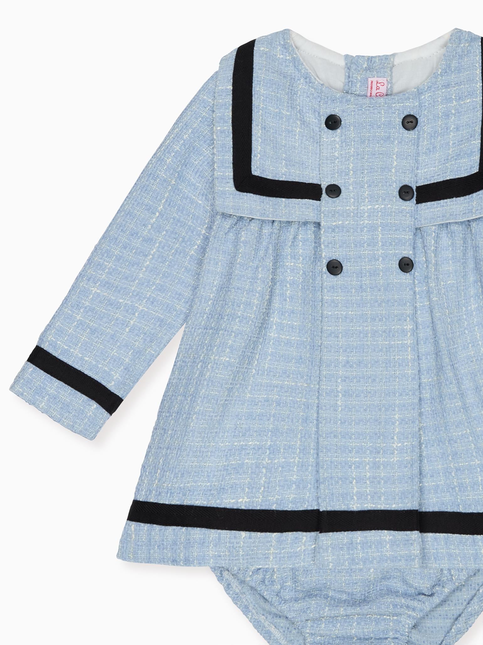 Dusty Blue Lucinda Baby Girl Set