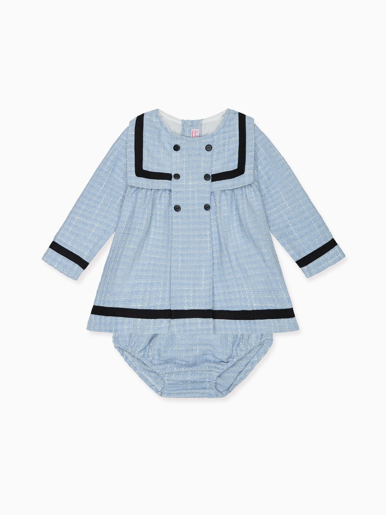 Dusty Blue Lucinda Baby Girl Set