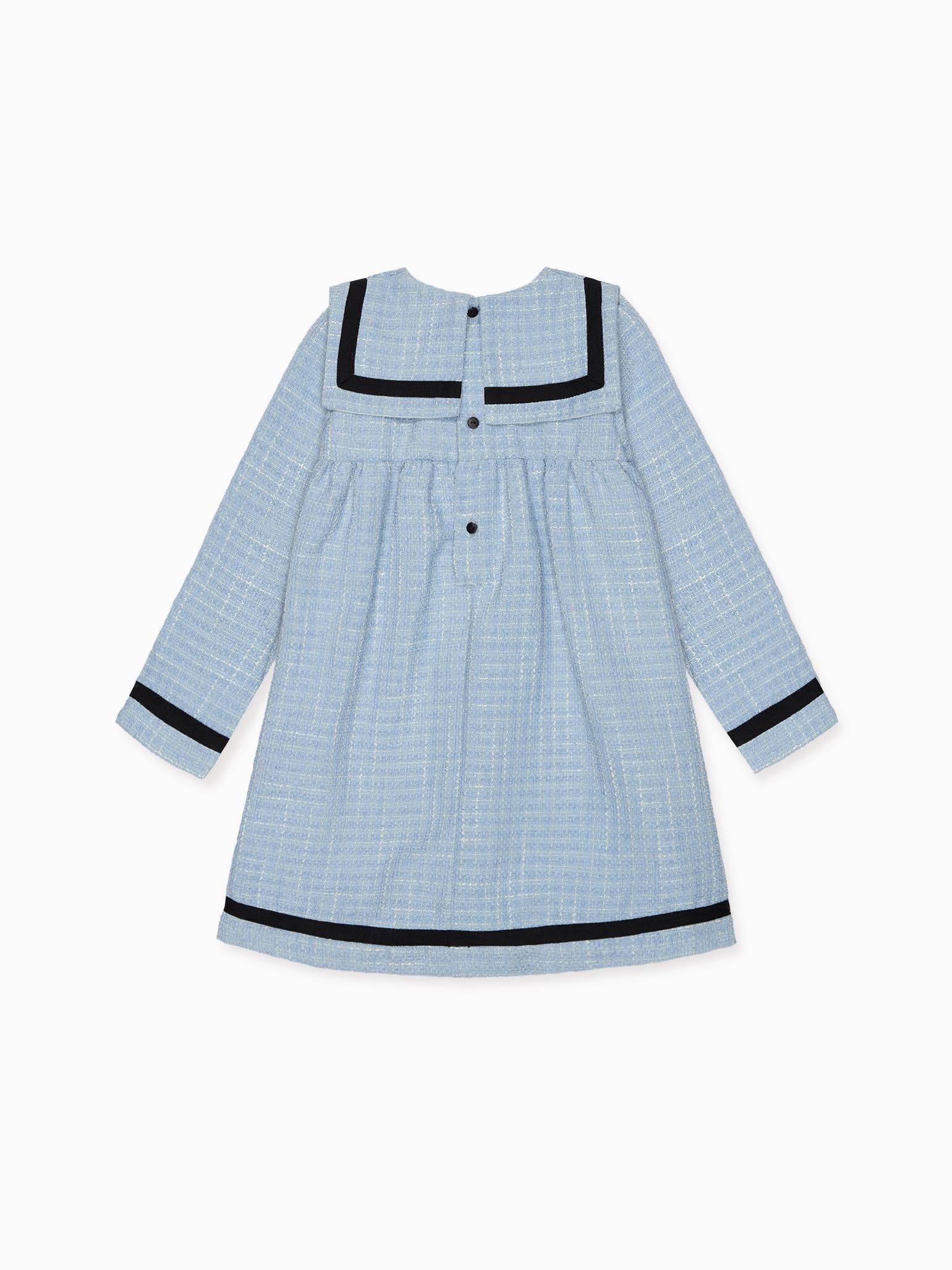 Dusty Blue Lucinda Girl Empire Dress