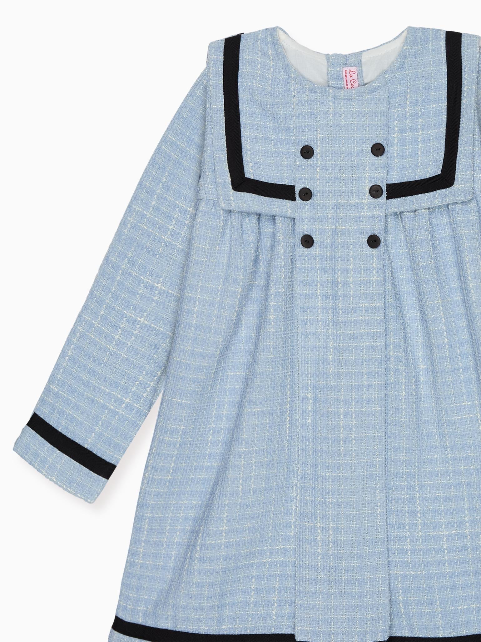 Dusty Blue Lucinda Girl Empire Dress