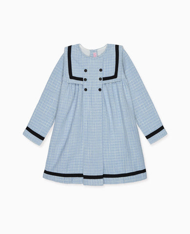 Dusty Blue Lucinda Girl Empire Dress