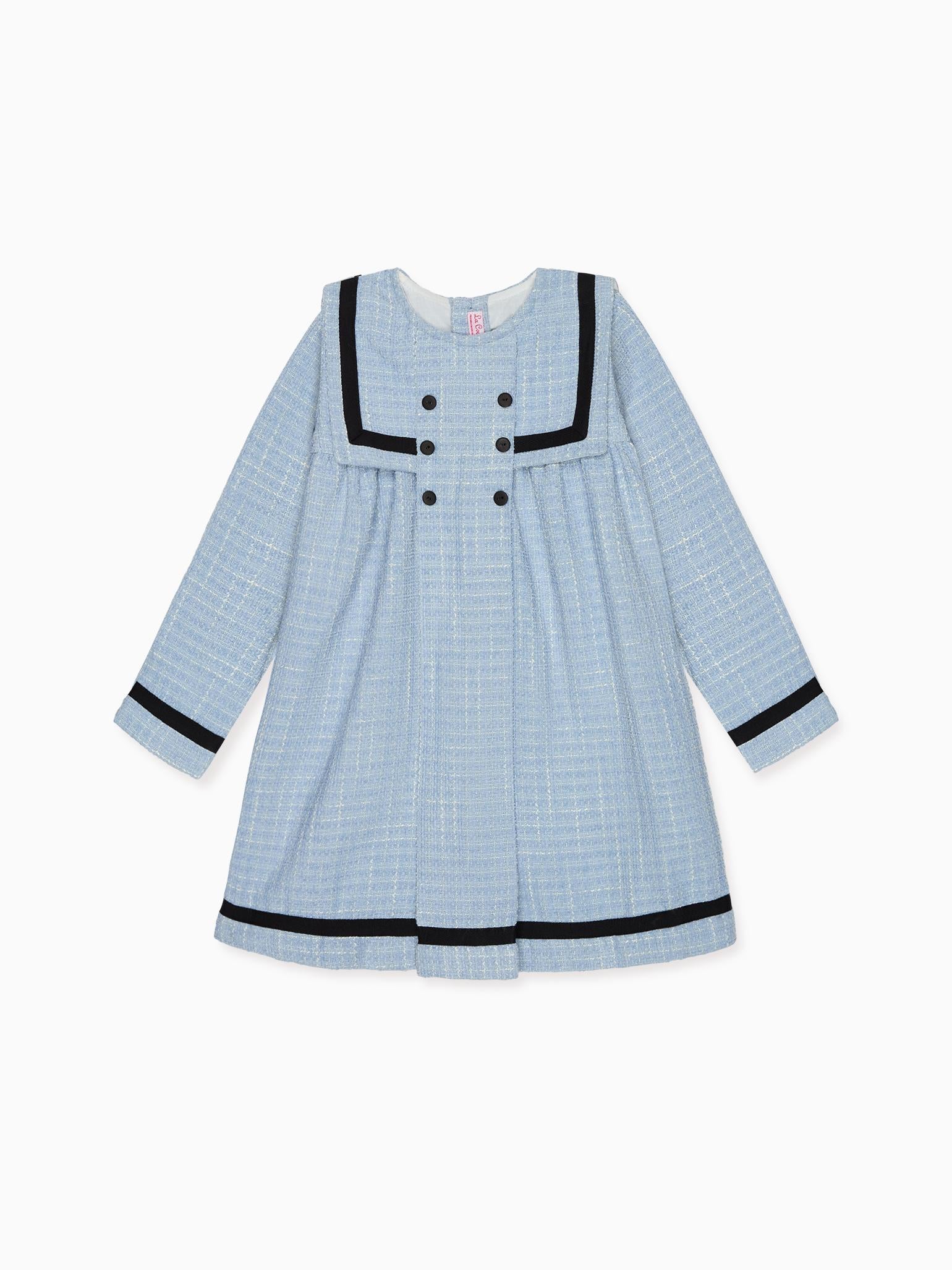 Dusty Blue Lucinda Girl Empire Dress