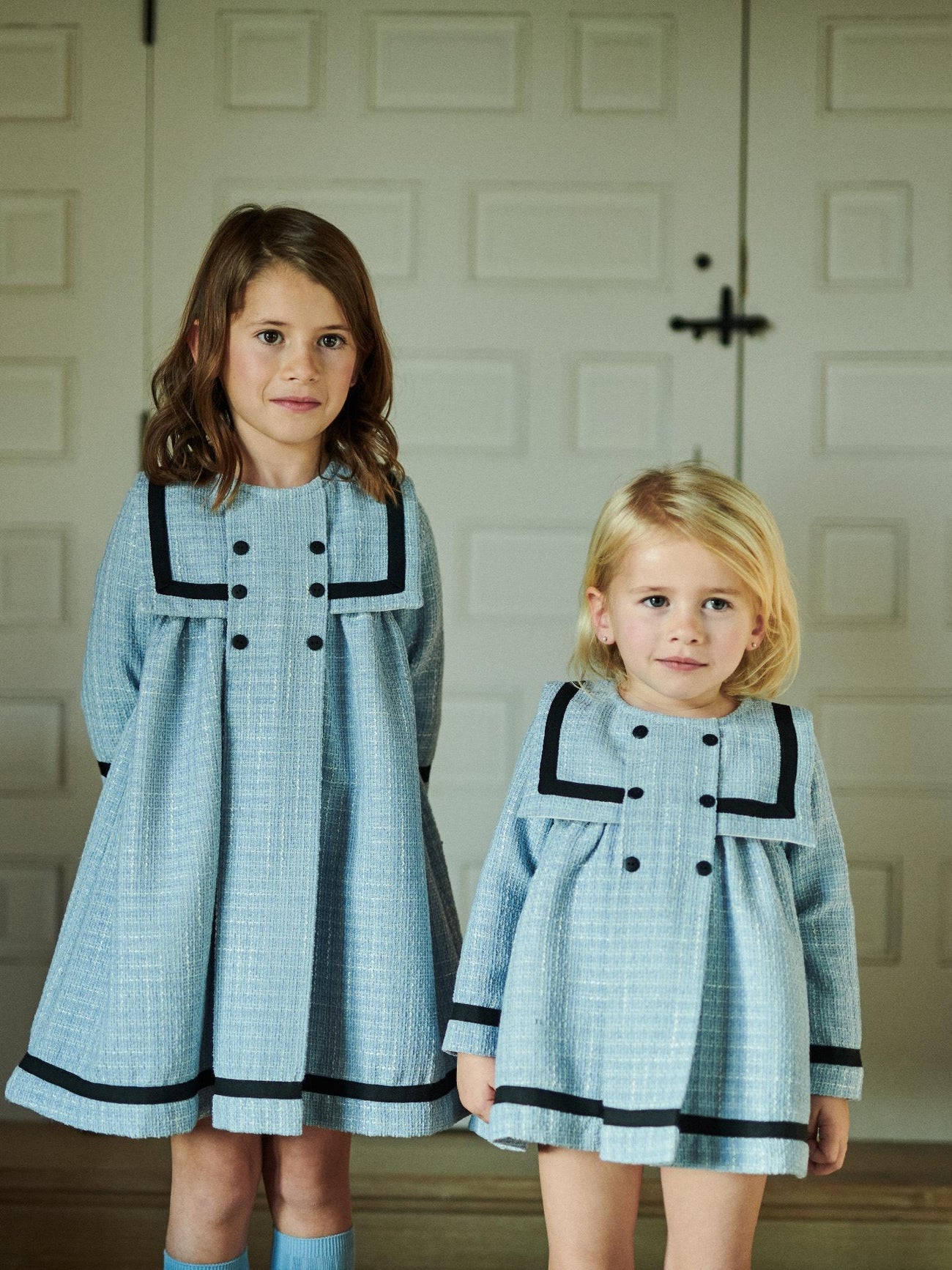 Dusty Blue Lucinda Baby Girl Set