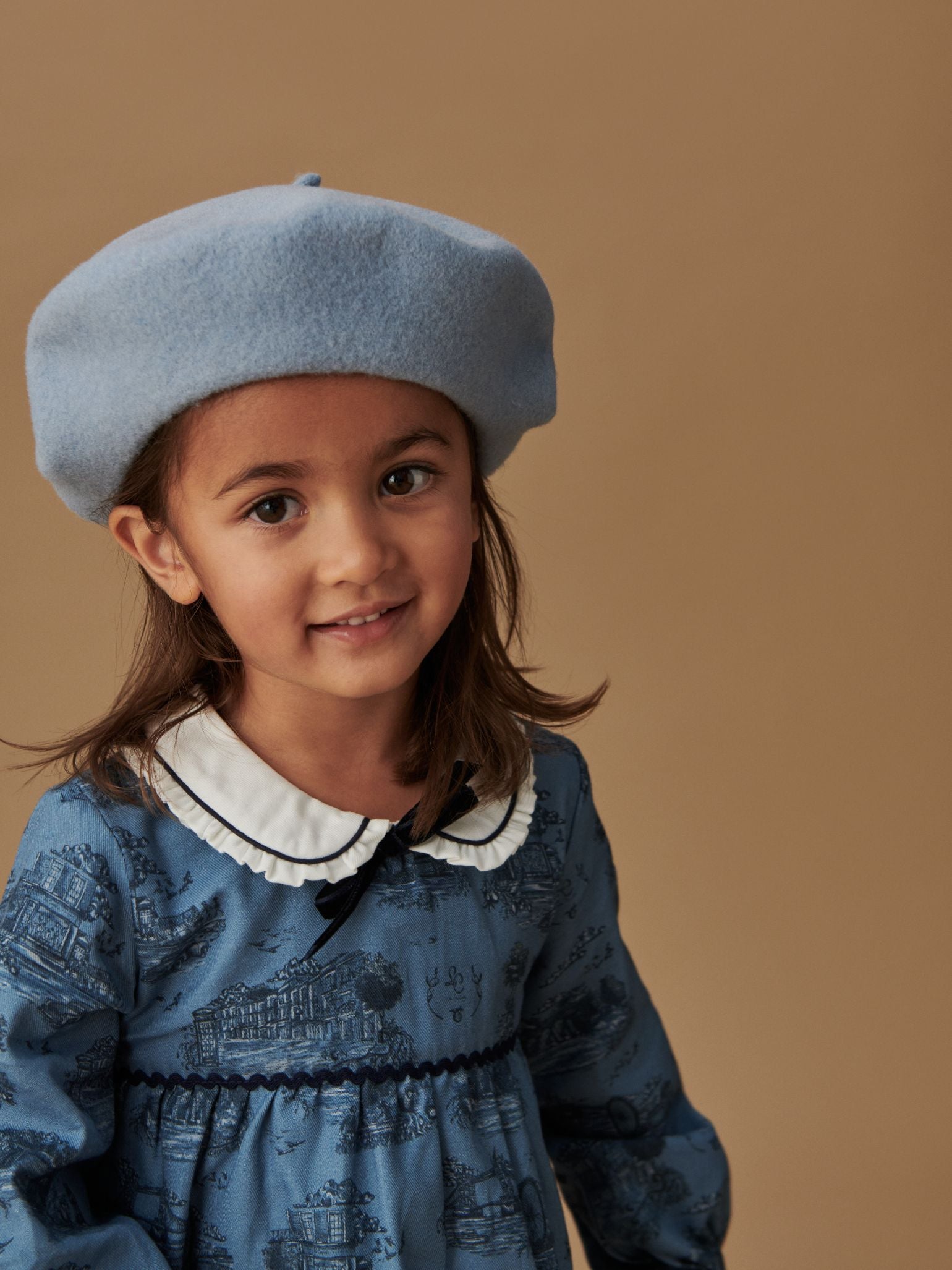 Blue Toile De Jouy Luisetta Baby Girl Set