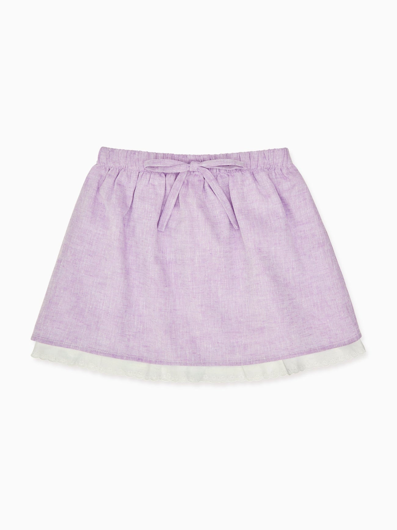 Lilac Luna Girl Linen Mix Skirt
