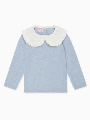 Light Blue Lupita Merino Girl Jumper