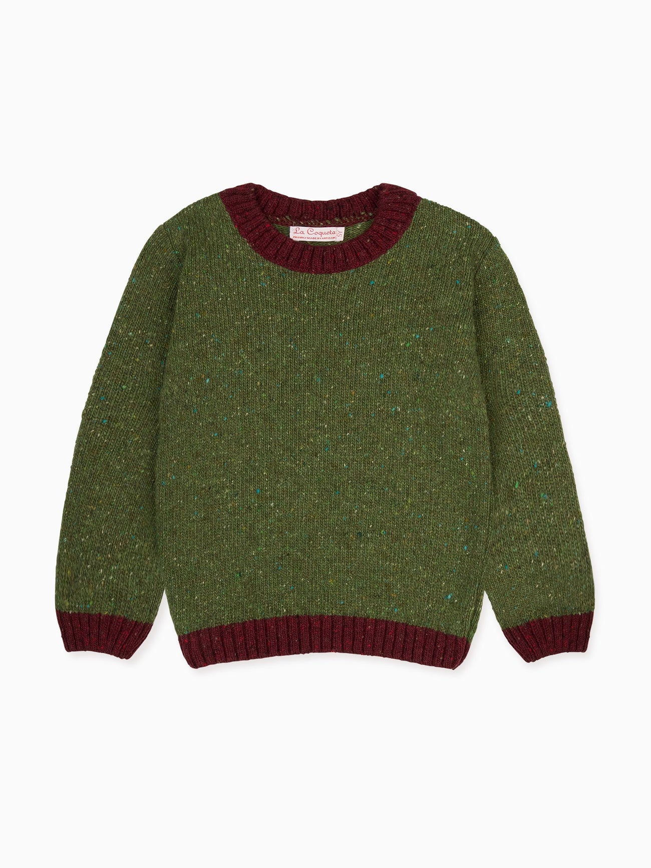 Light Olive Mirlo Merino Boy Sweater