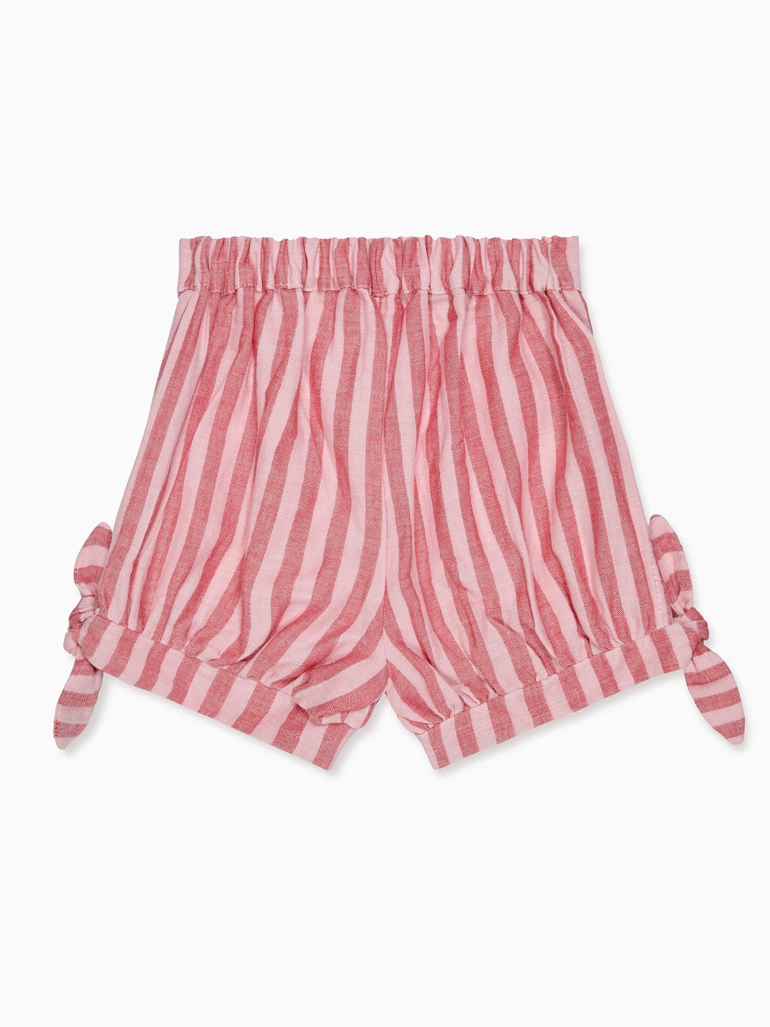 Pink Stripe Marcia Cotton Girl Shorts