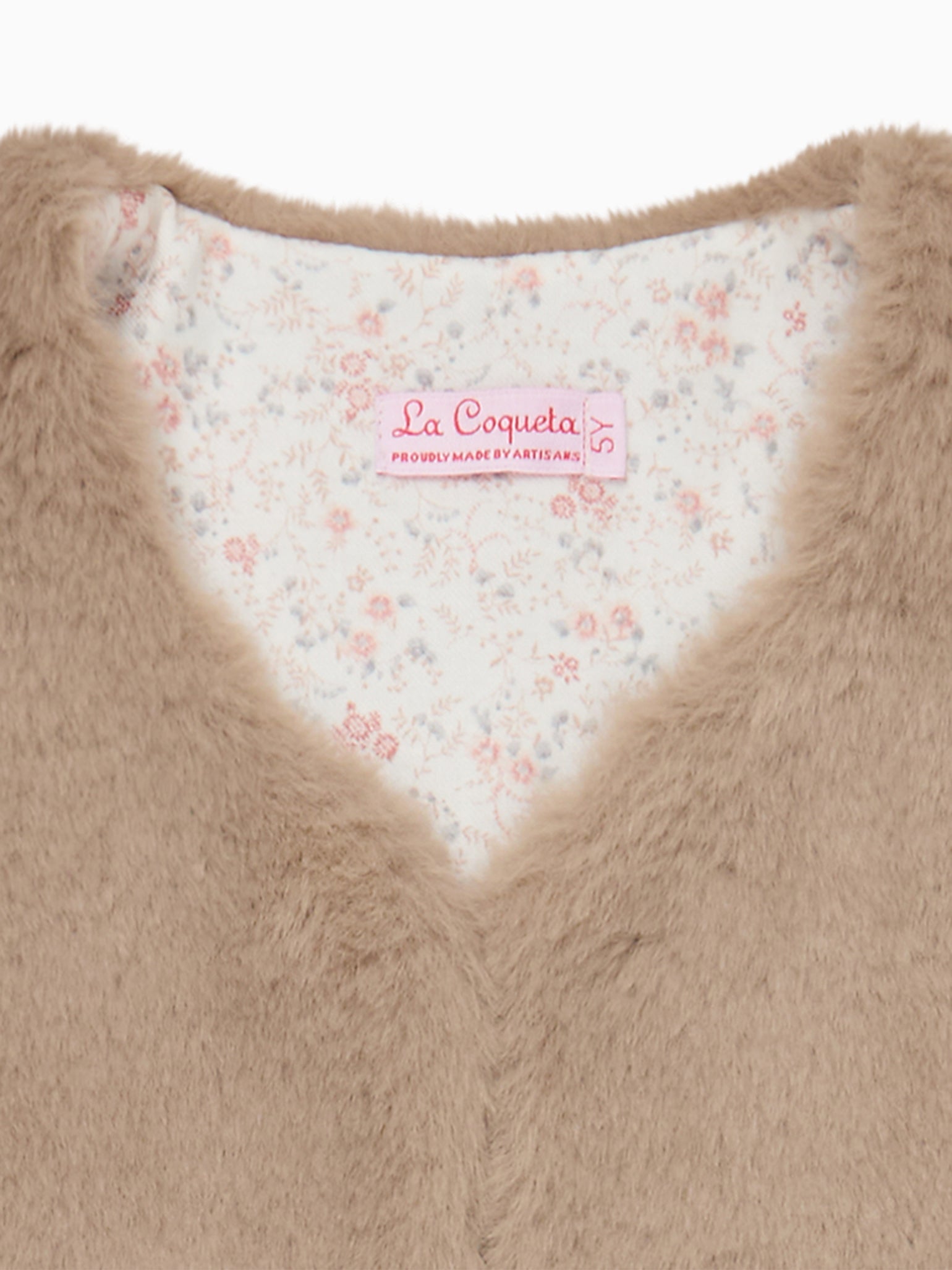 Taupe Marisol Girl Vest