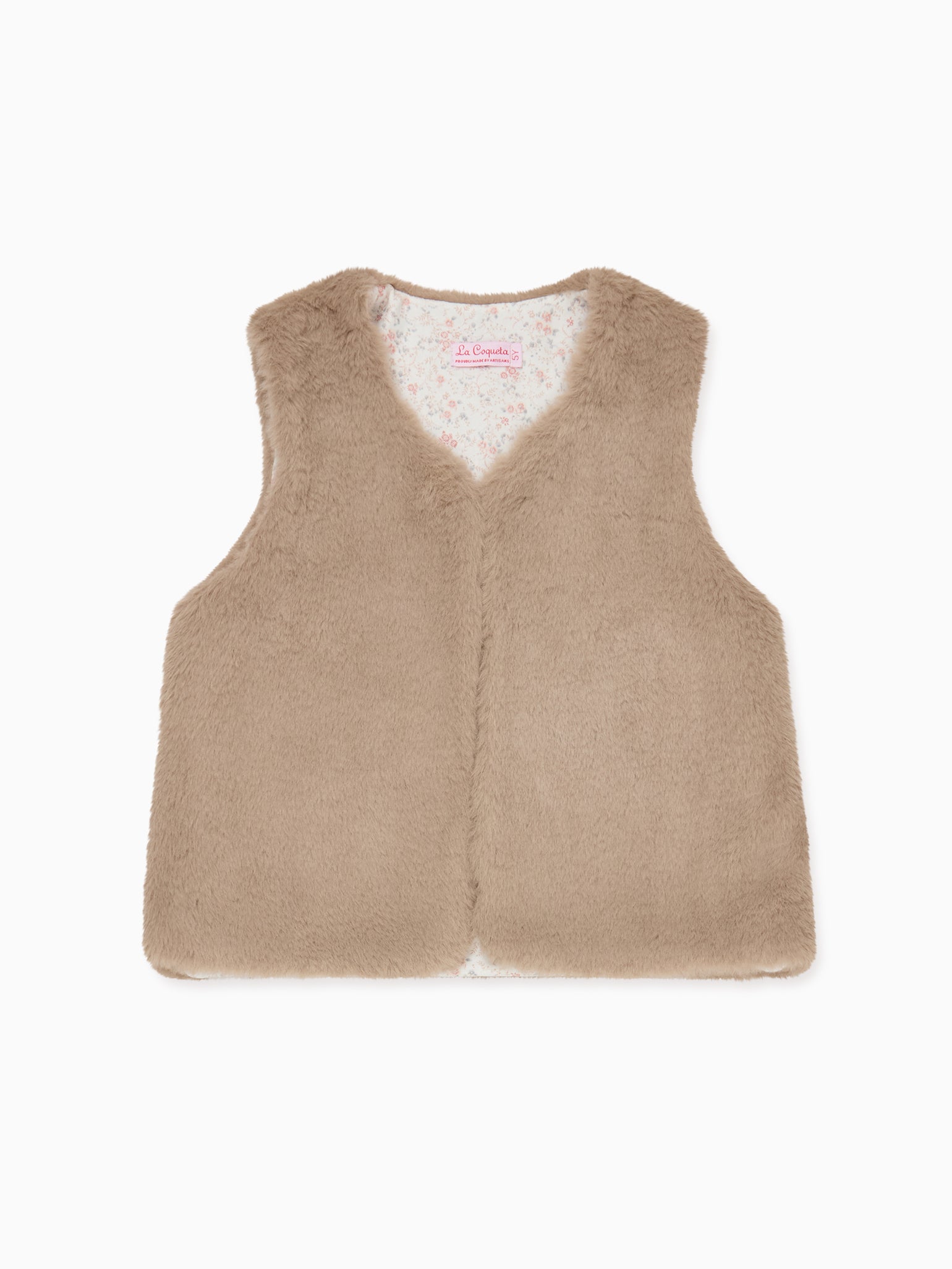 Taupe Marisol Girl Vest