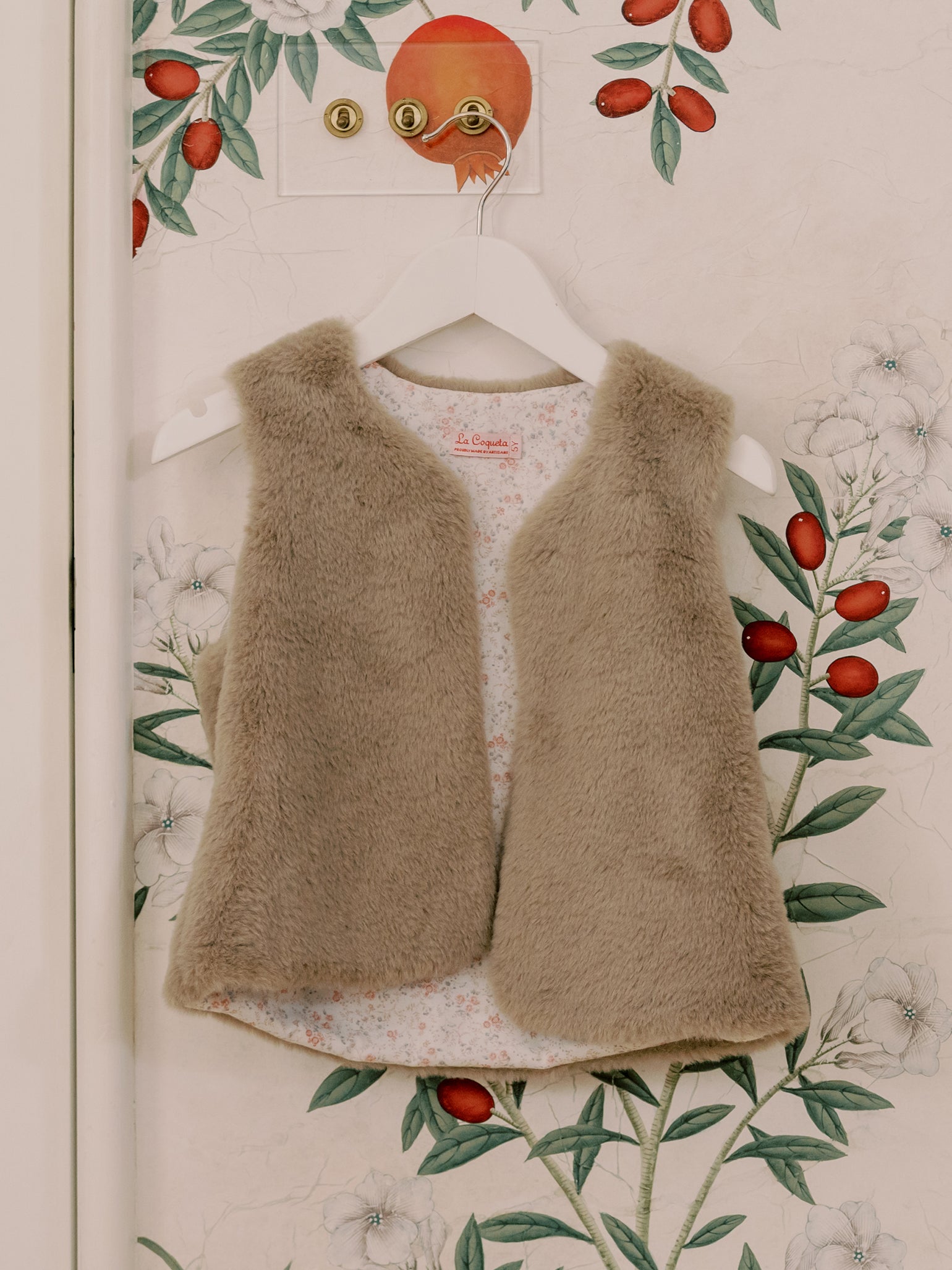 Taupe Marisol Girl Vest