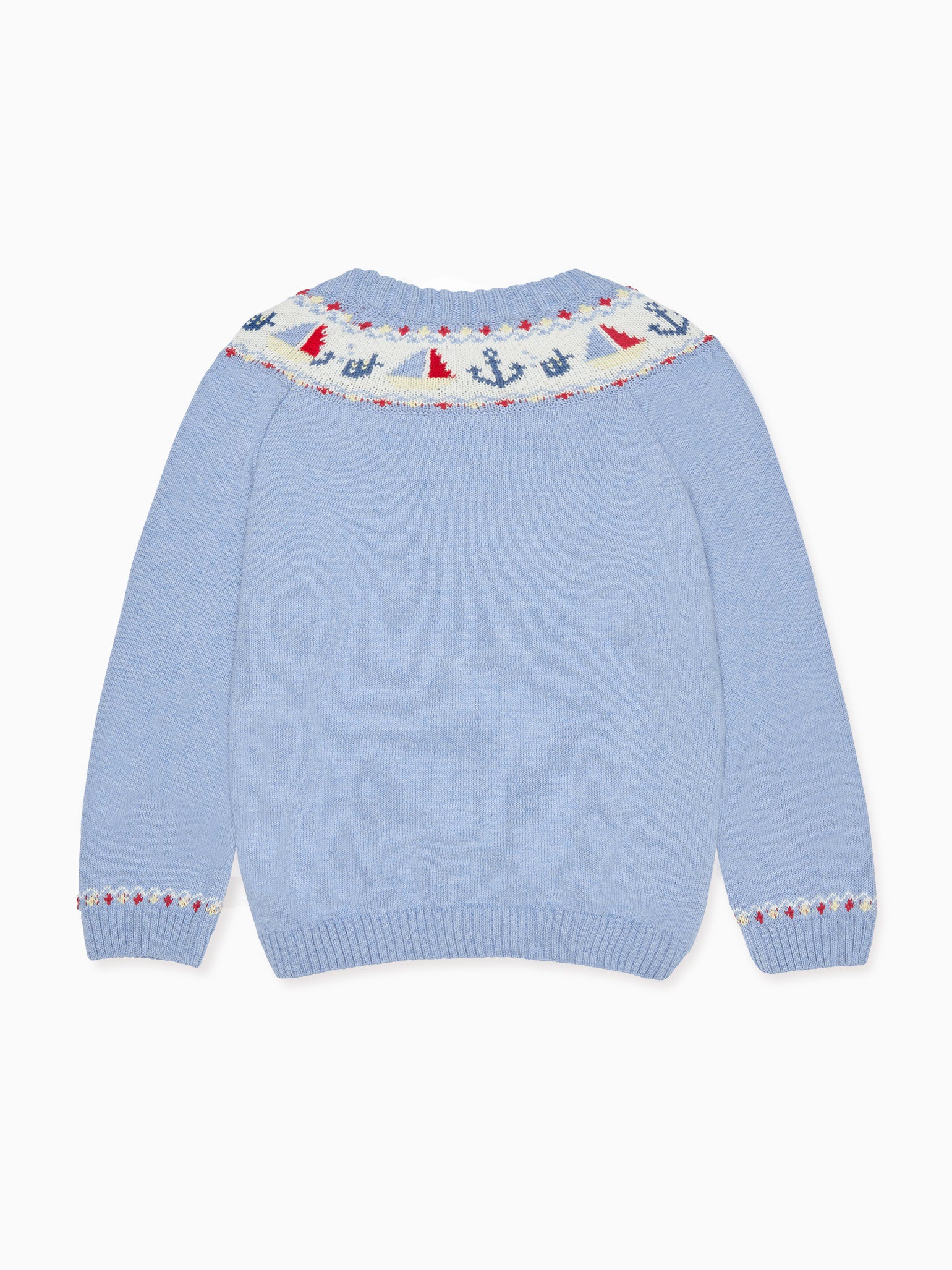 Dusty Blue Maritimo Cotton Boy Jumper